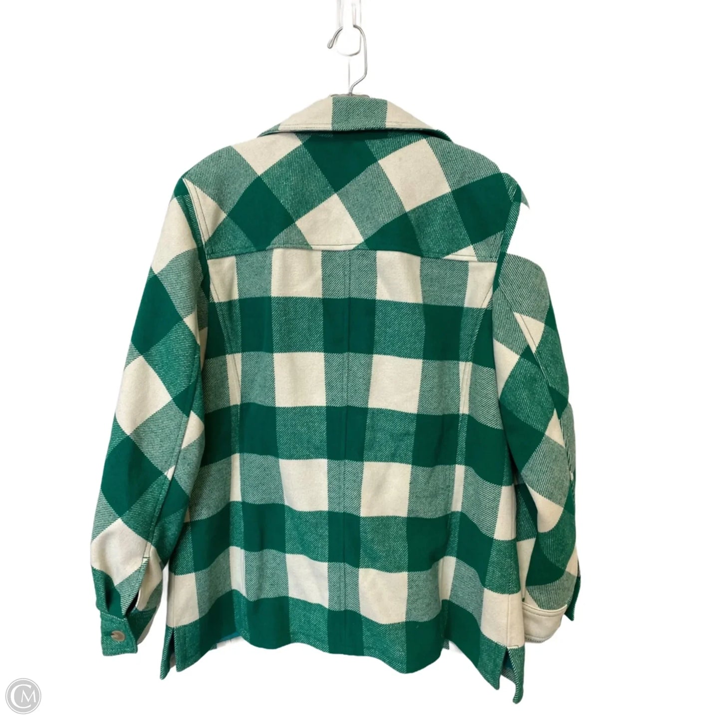 Jacket Other By Talbots In Plaid Pattern, Size: L