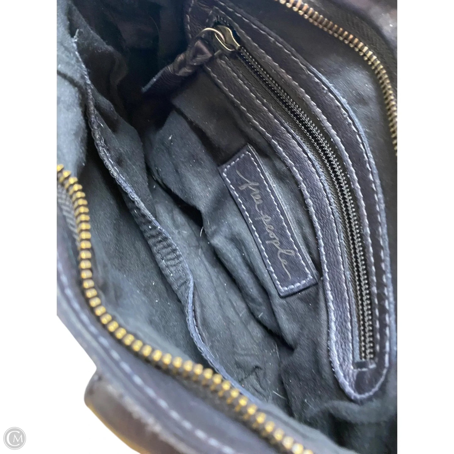 Handbag Leather By Free People, Size: Small