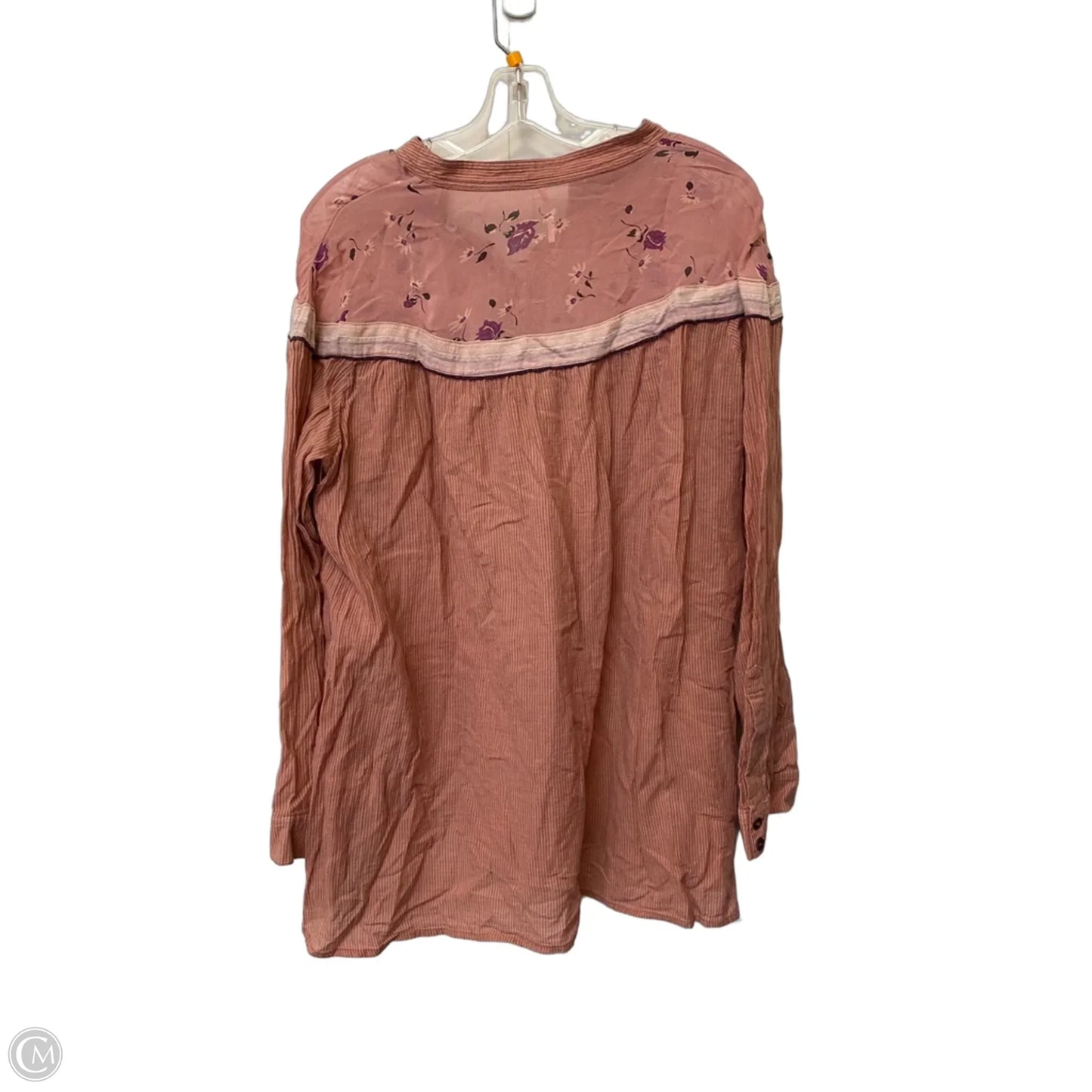 Top Long Sleeve By Free People In Pink