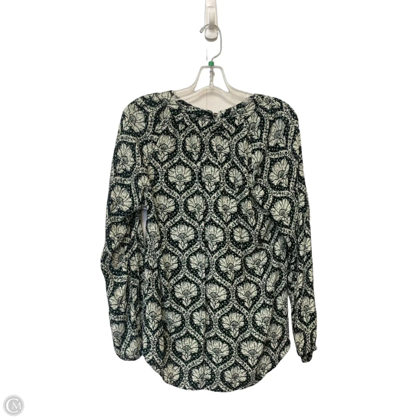 Top Long Sleeve By White House Black Market In Floral Print, Size: S