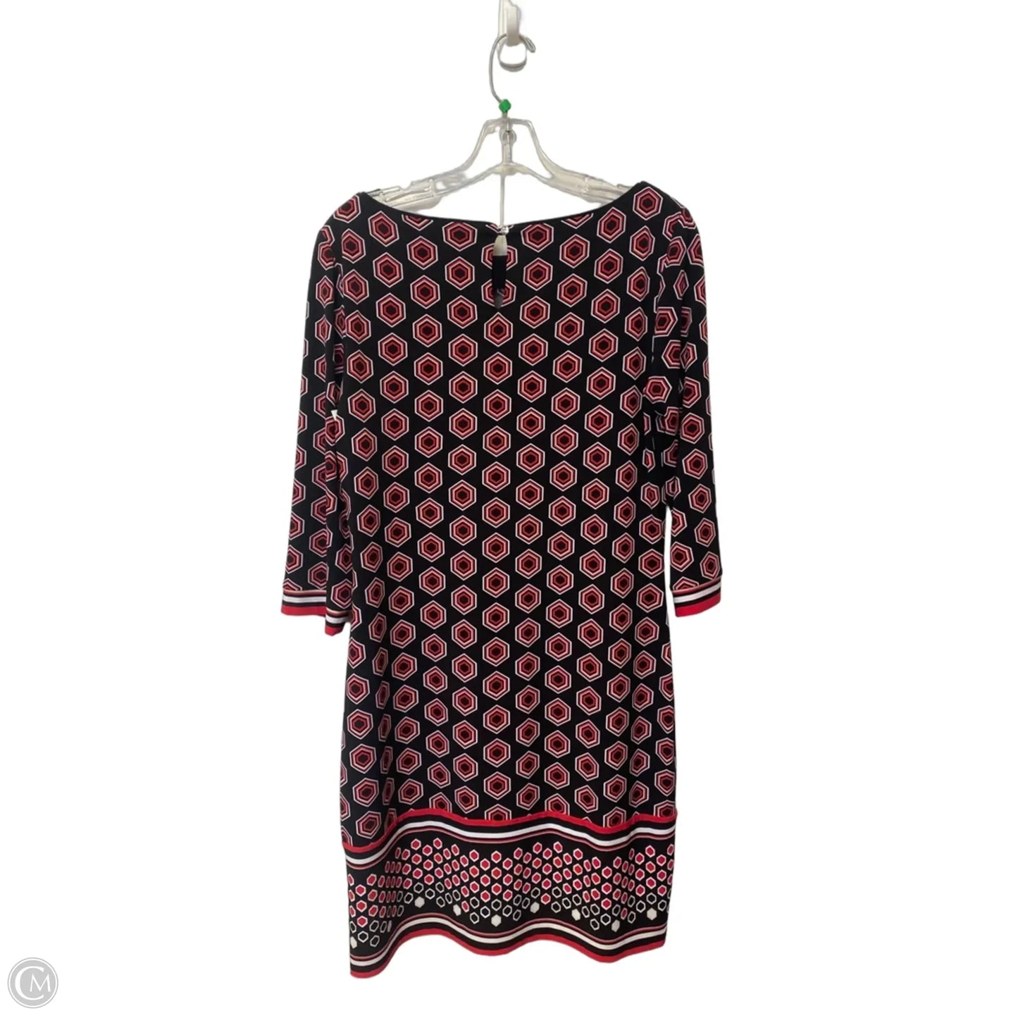 Dress Party Midi By White House Black Market In Black & Red, Size: M