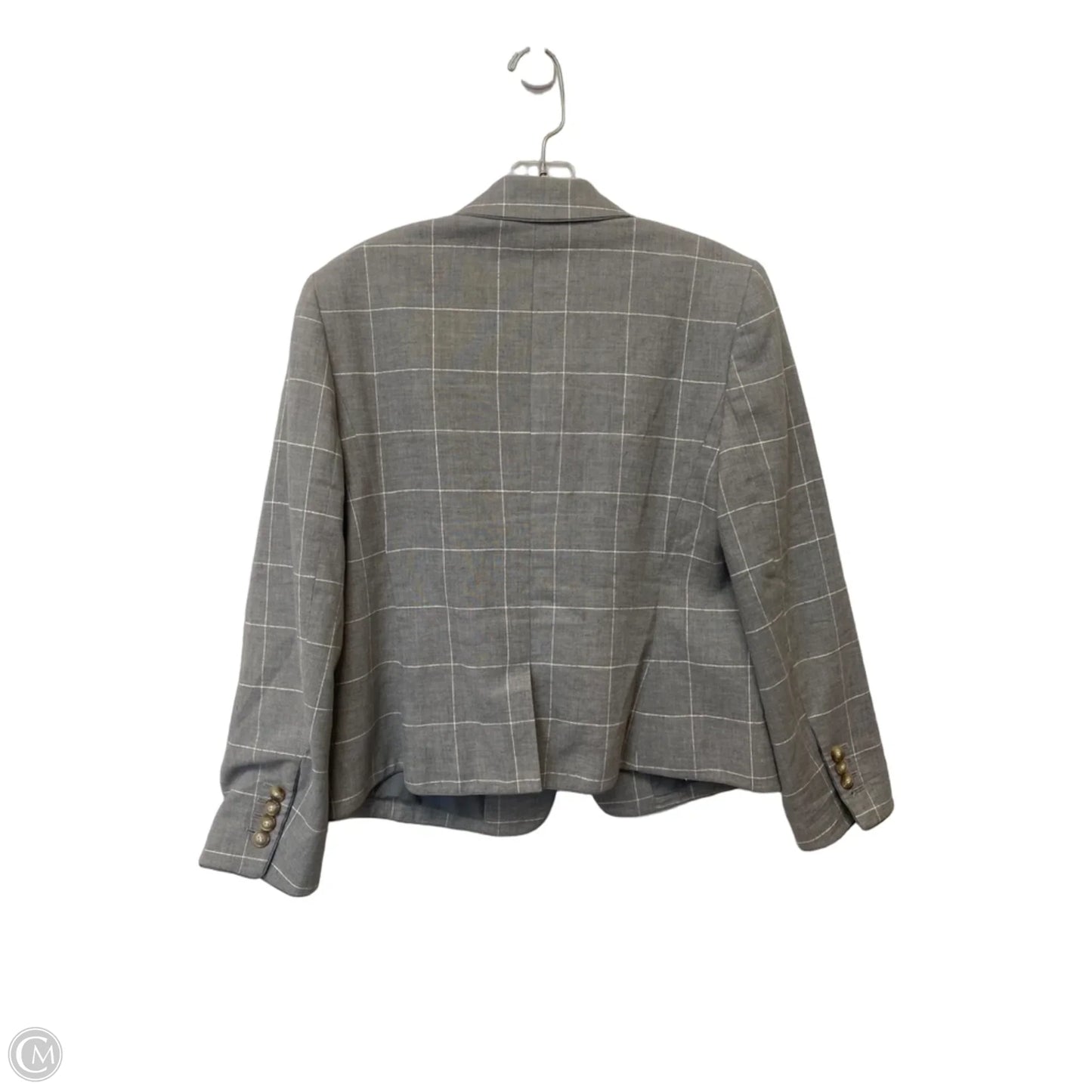 Blazer By Ann Taylor In Grey, Size: 6