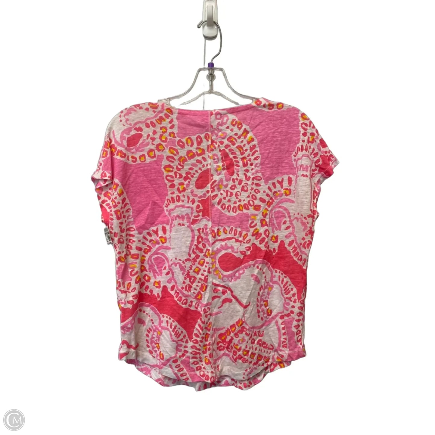 Top Short Sleeve Designer By Lilly Pulitzer In Pink, Size: Xs