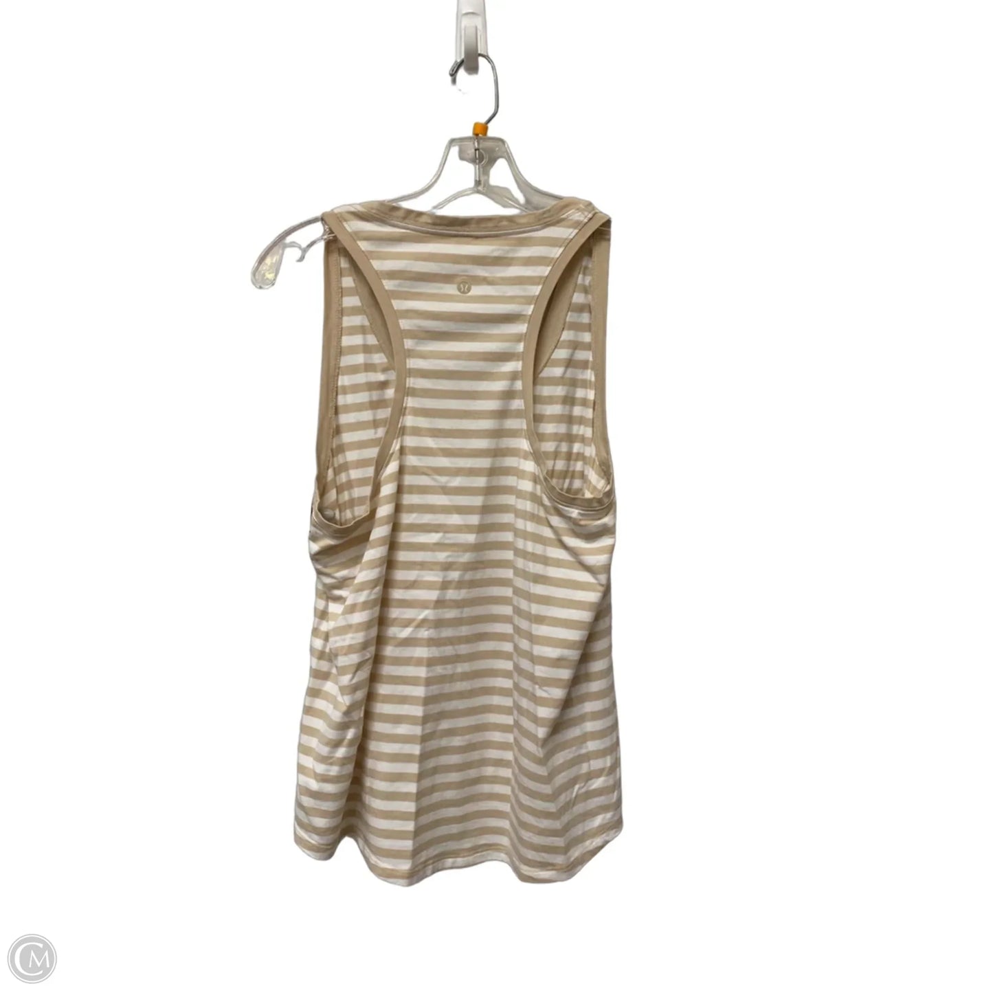 Athletic Tank Top By Lululemon In Striped Pattern, Size: 10