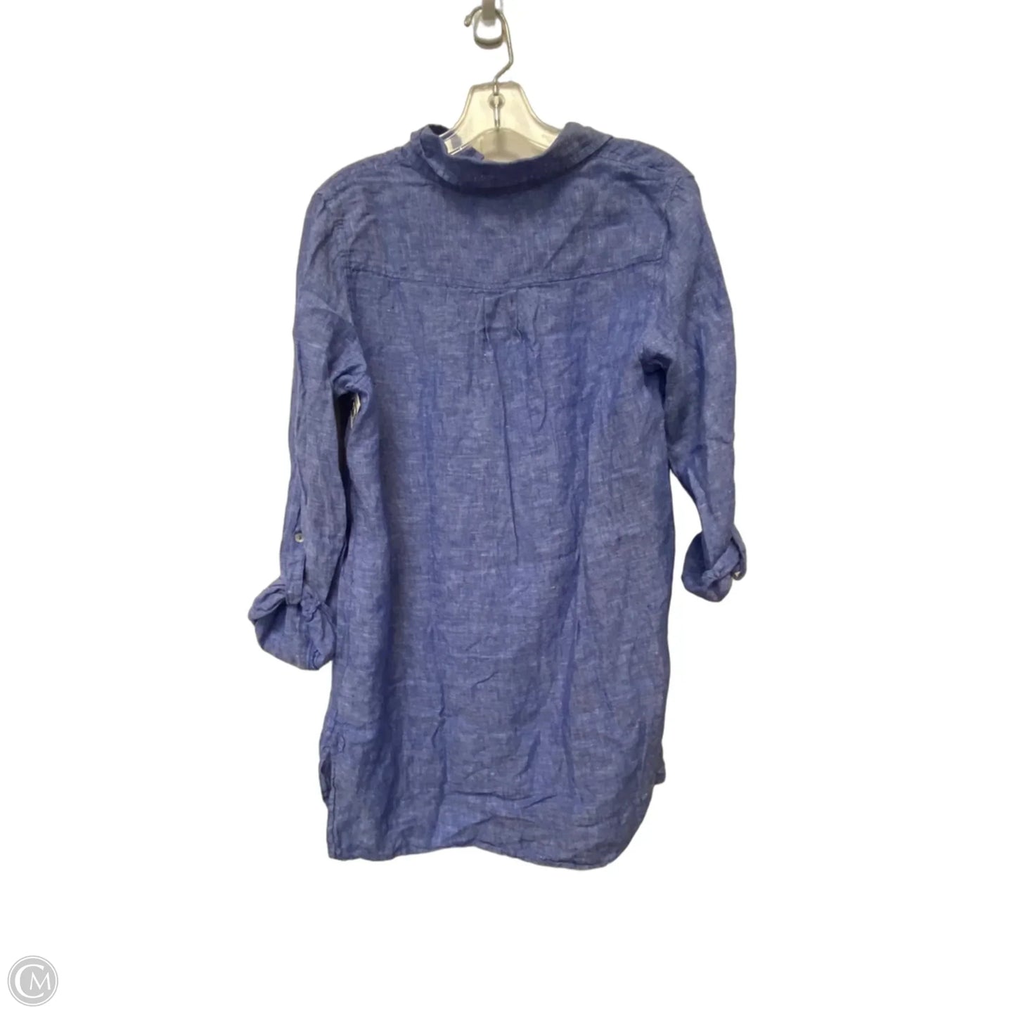 Top Long Sleeve Basic By Sigrid Olsen In Blue, Size: M