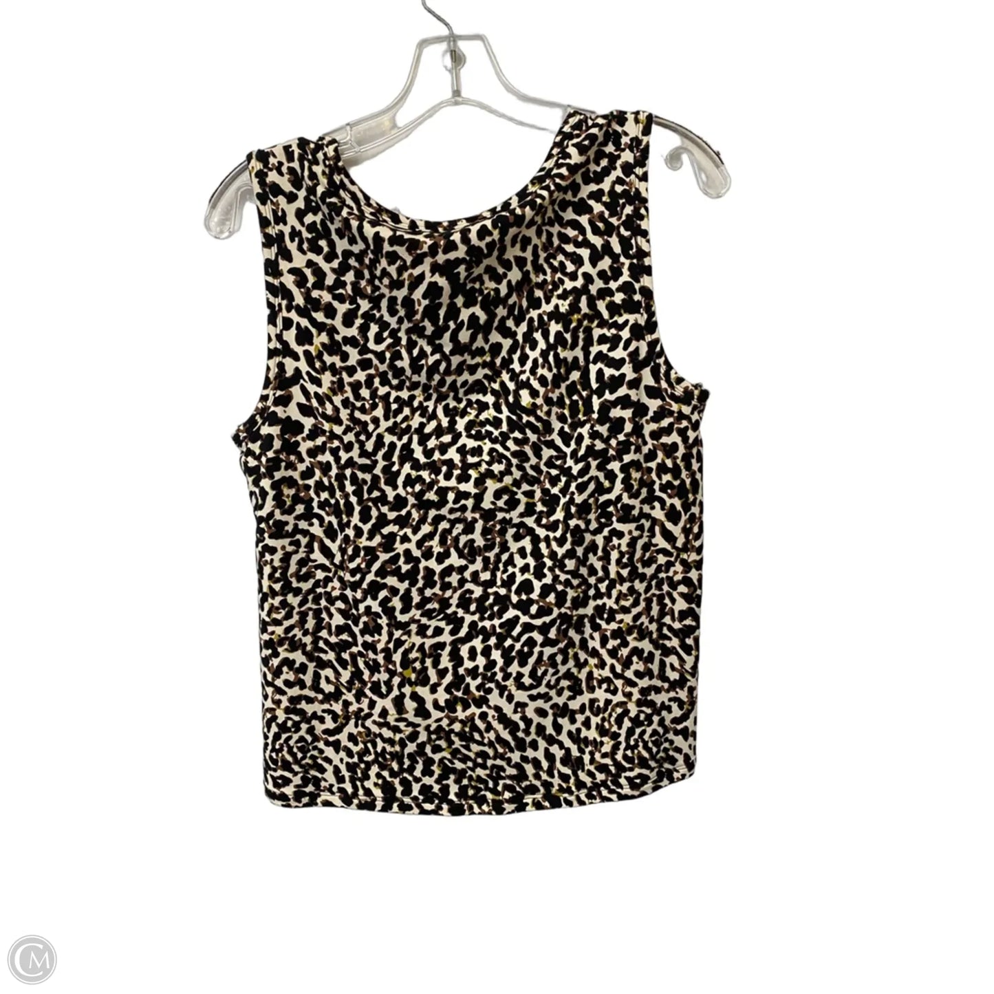 Top Sleeveless By Cabi In Animal Print, Size: S