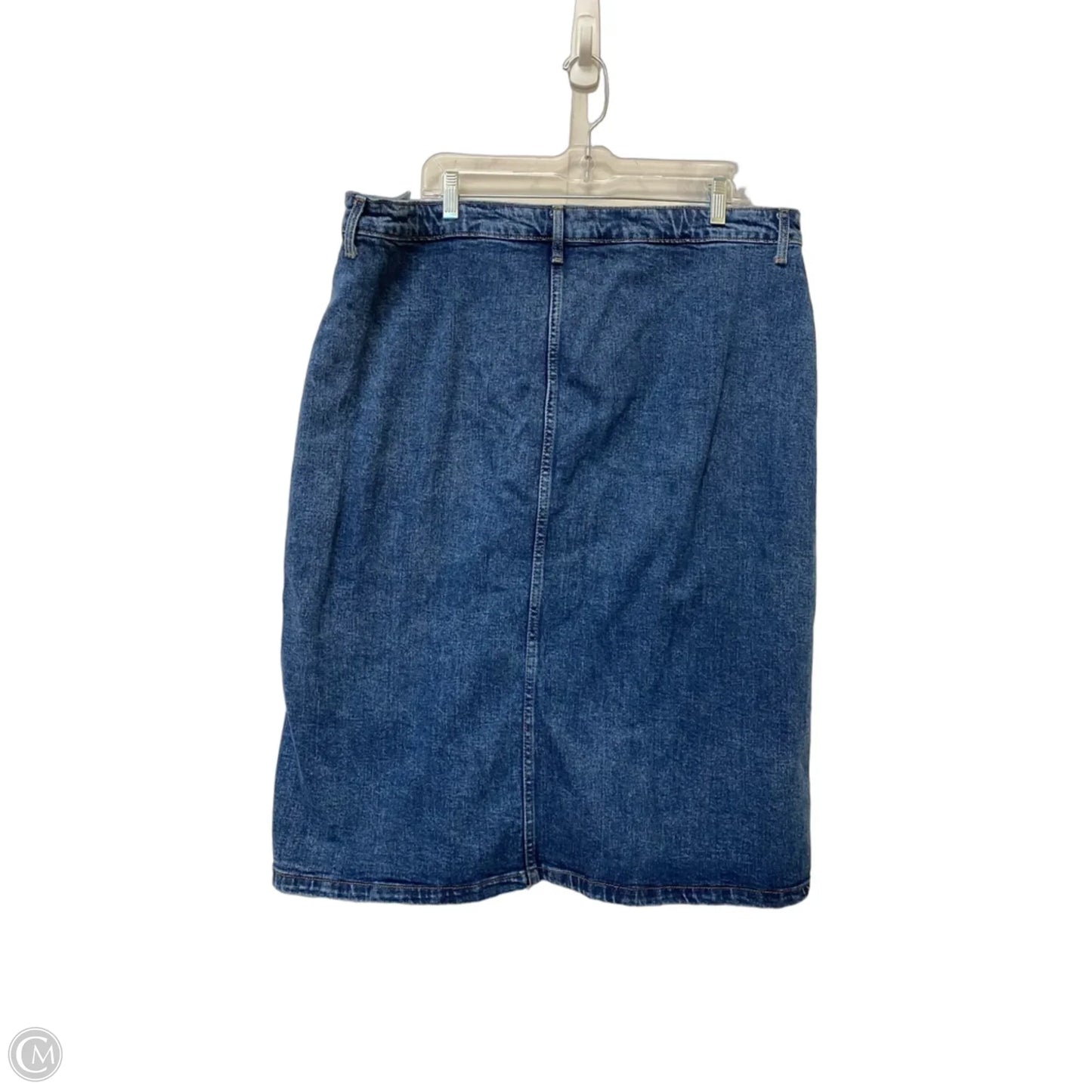 Skirt Midi By Old Navy In Blue Denim, Size: 16