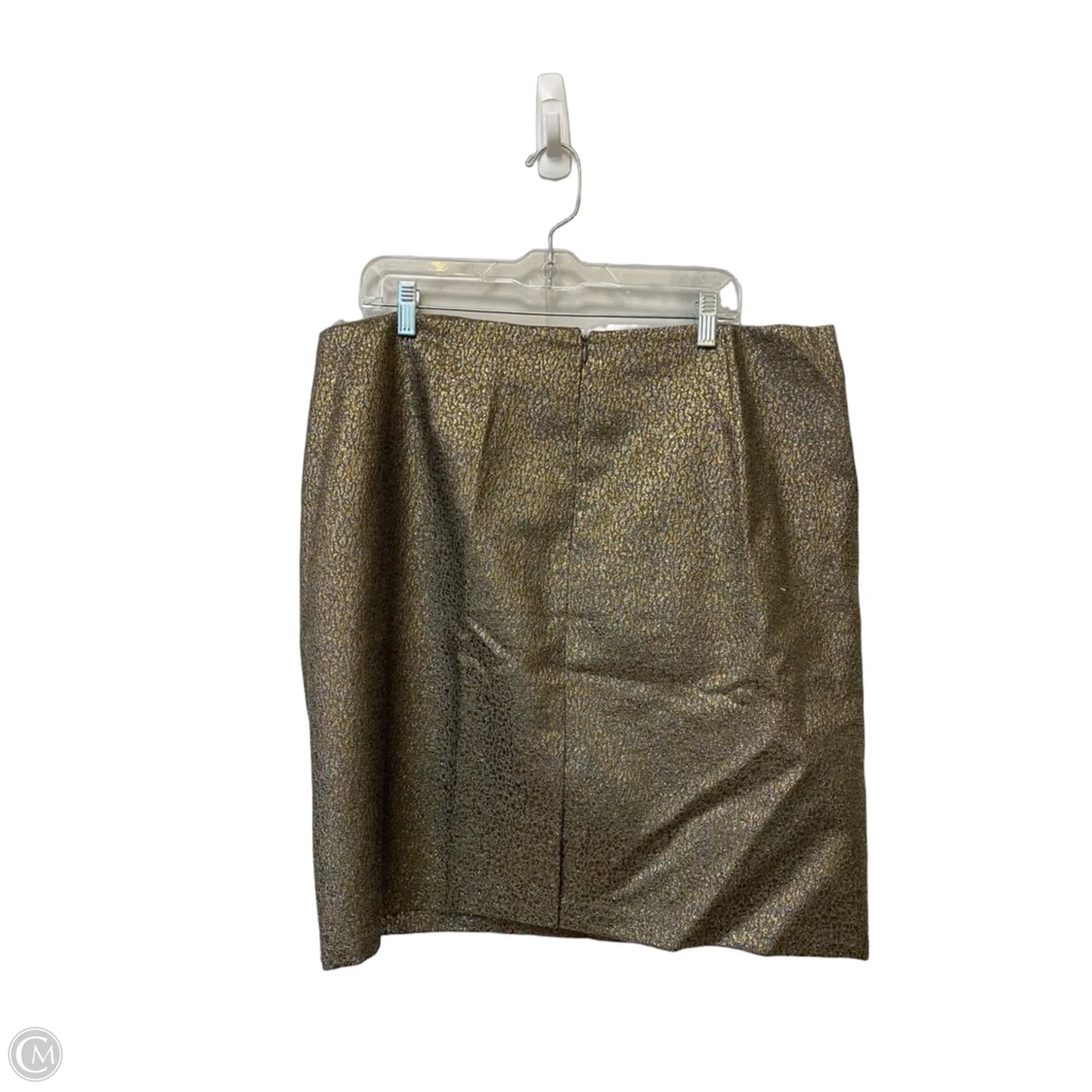Skirt Midi By New York And Co In Gold, Size: 18