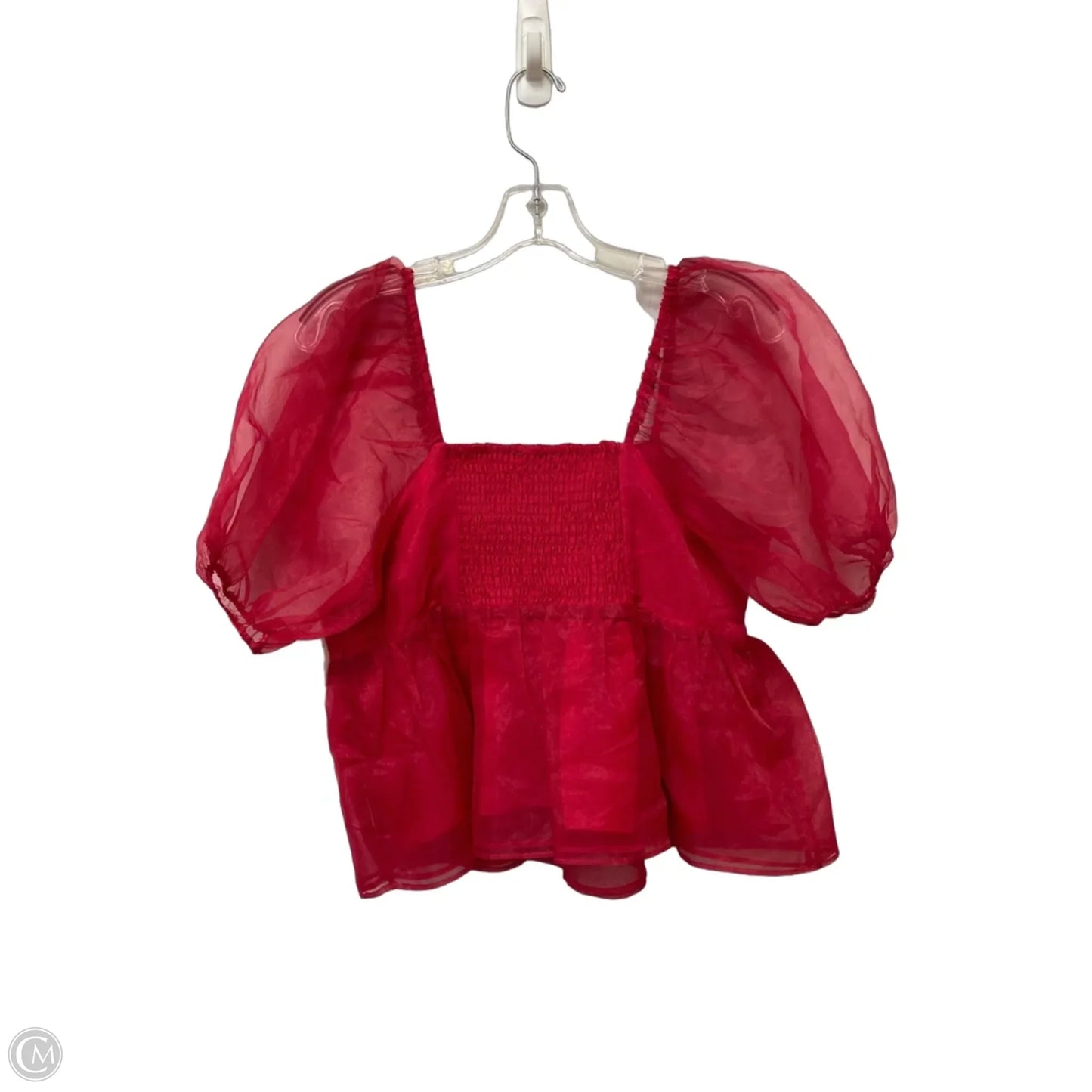 Top Short Sleeve By English Factory In Pink, Size: M