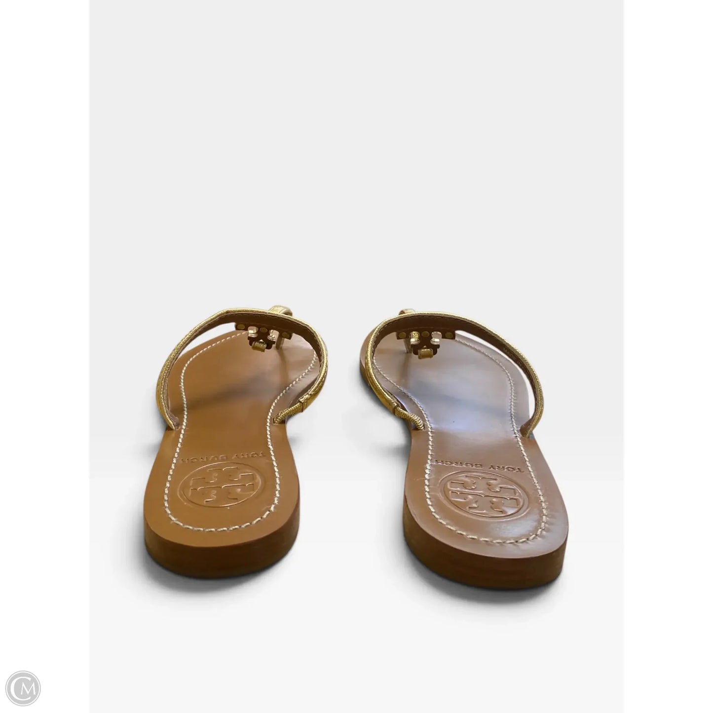 Sandals Designer By Tory Burch In Gold, Size: 5