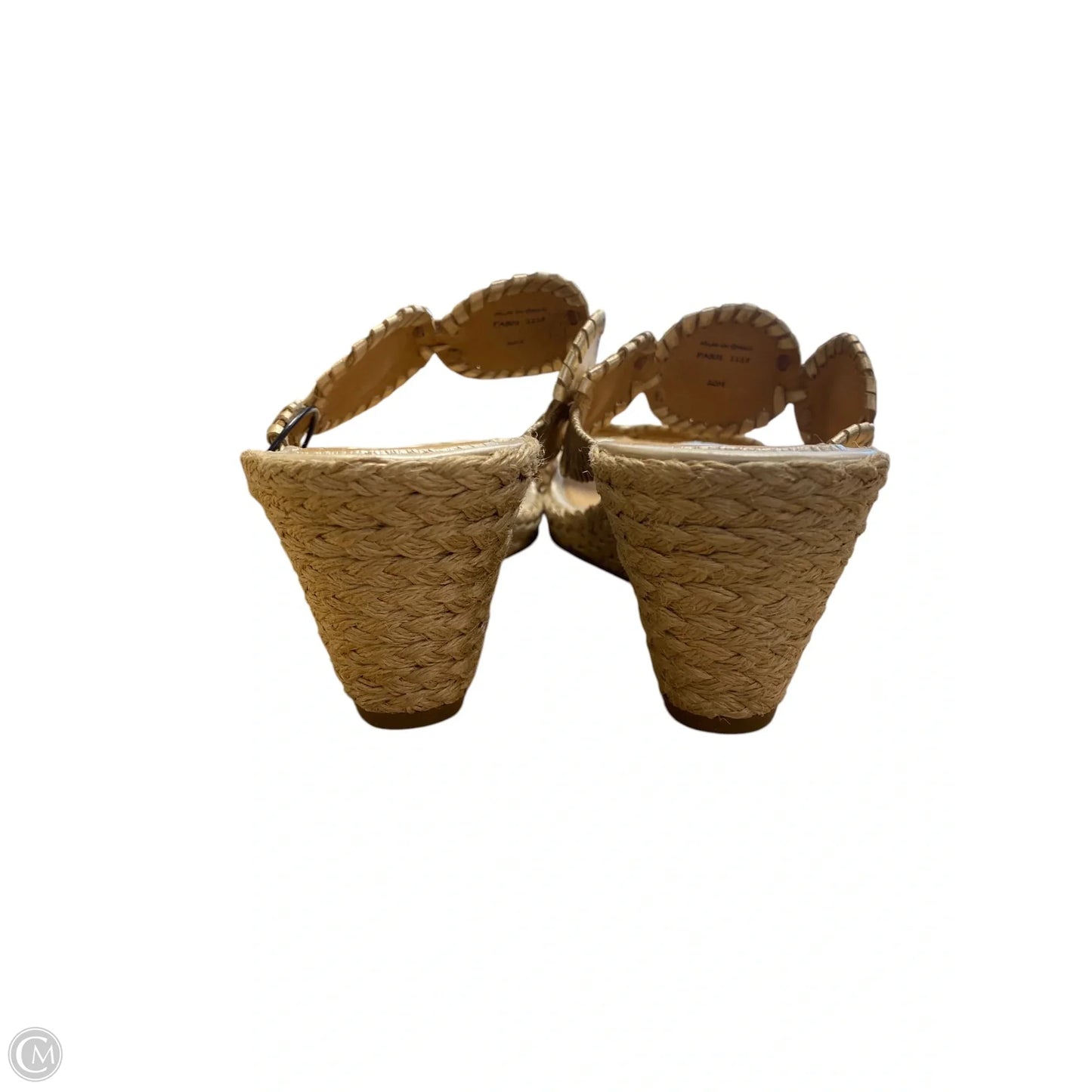 Sandals Heels Wedge By Jack Rogers In Gold, Size: 9.5