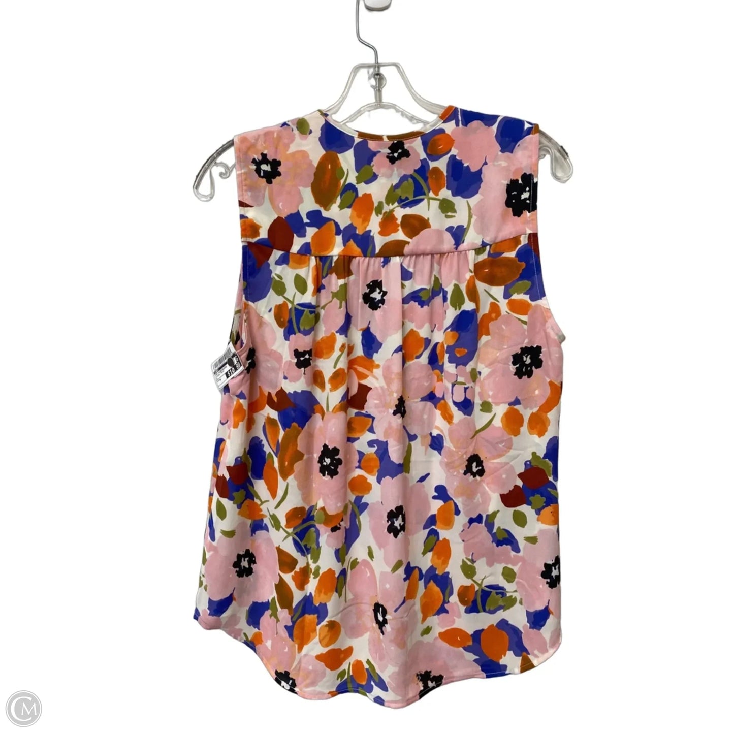 Top Sleeveless By Cabi In Floral Print, Size: M