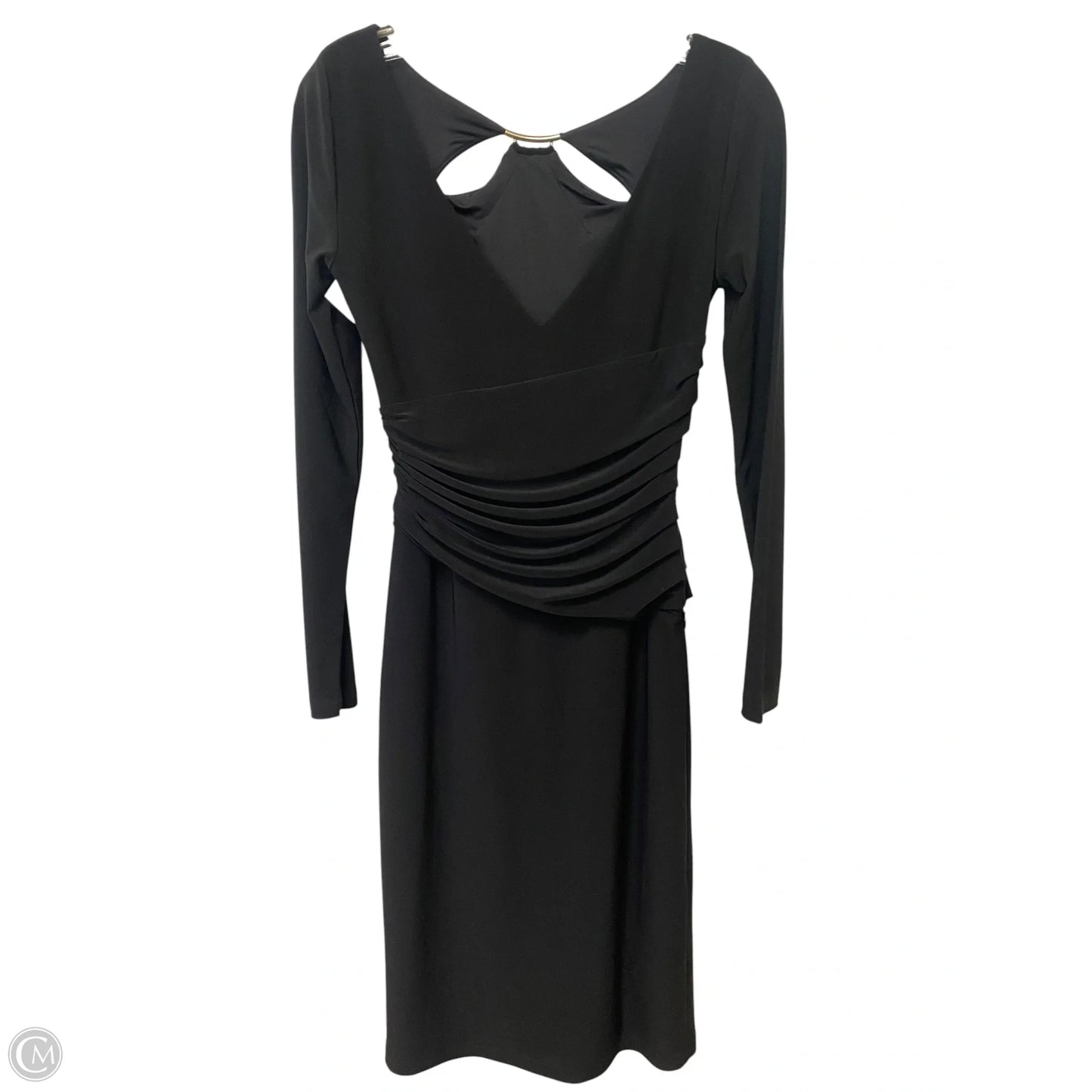 Dress Casual Midi By White House Black Market In Black, Size: 0