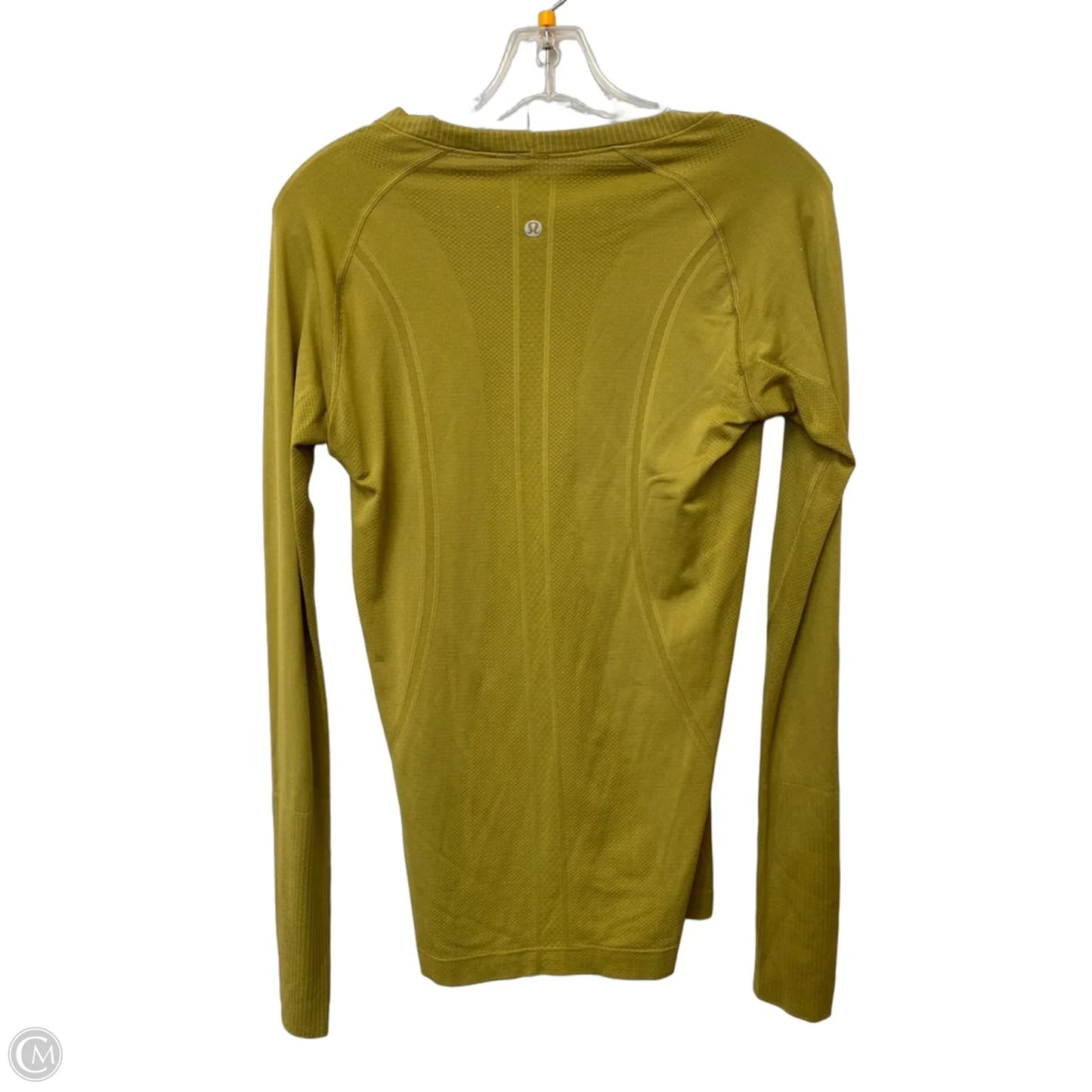 Athletic Top Long Sleeve Crewneck By Lululemon In Green, Size: M
