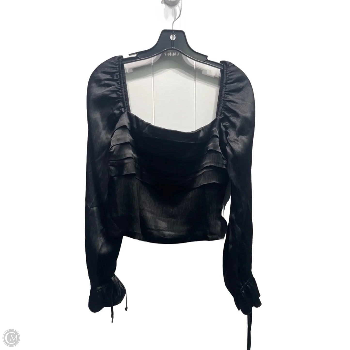 Blouse Long Sleeve By Francesca’s In Black, Size: M