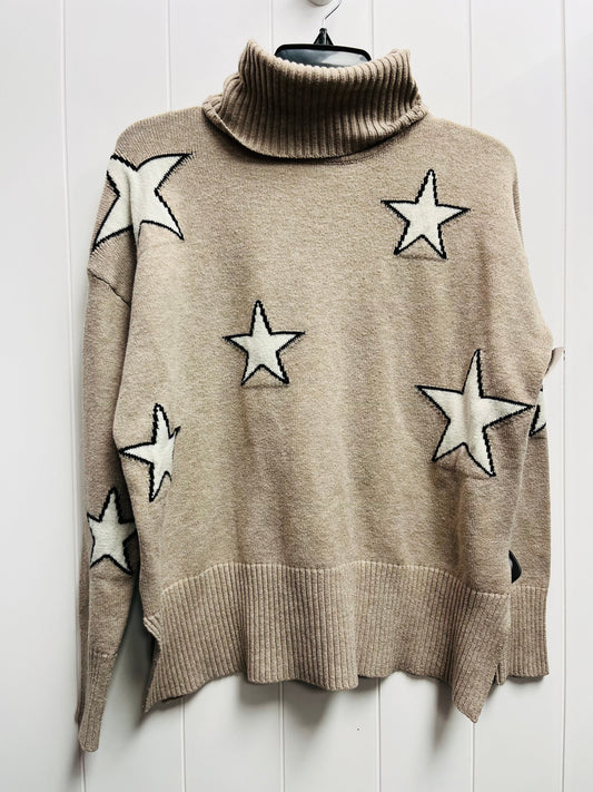 Sweater By SWEET ROMEO In Tan & White, Size: M