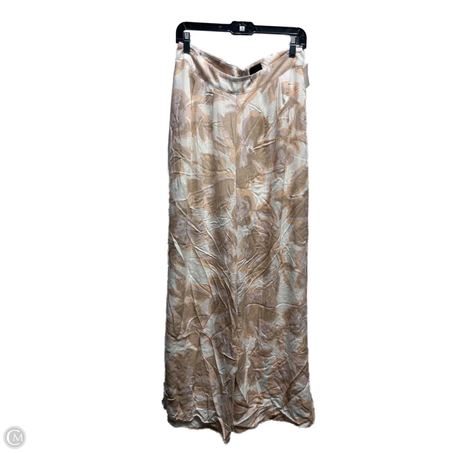 Pants Wide Leg By Lumiere In Cream & Grey, Size: L