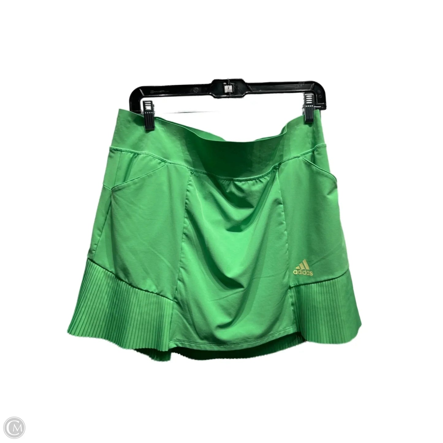 Athletic Skort By Adidas In Green, Size: L