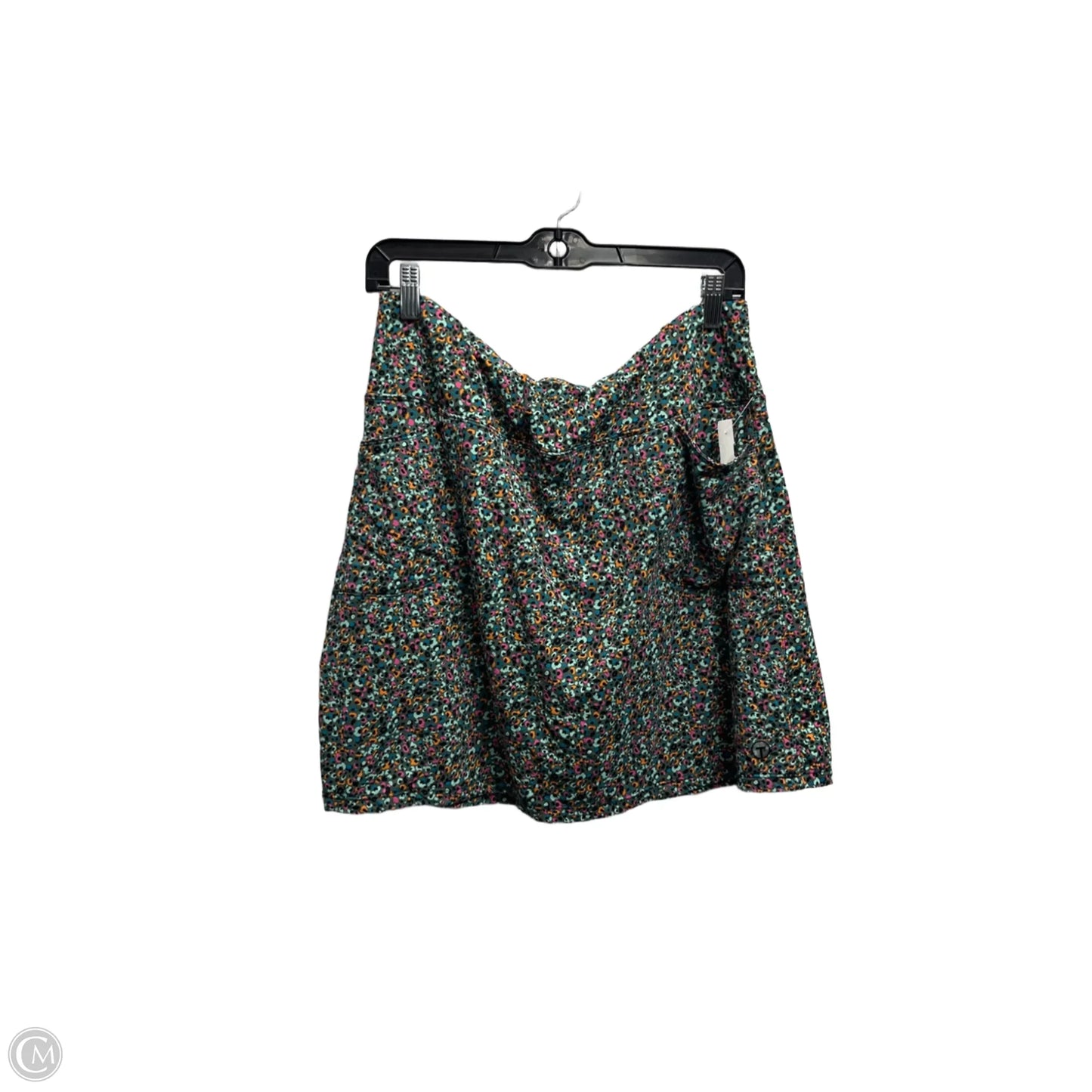 Skort By Tribal In Green & Orange, Size: L