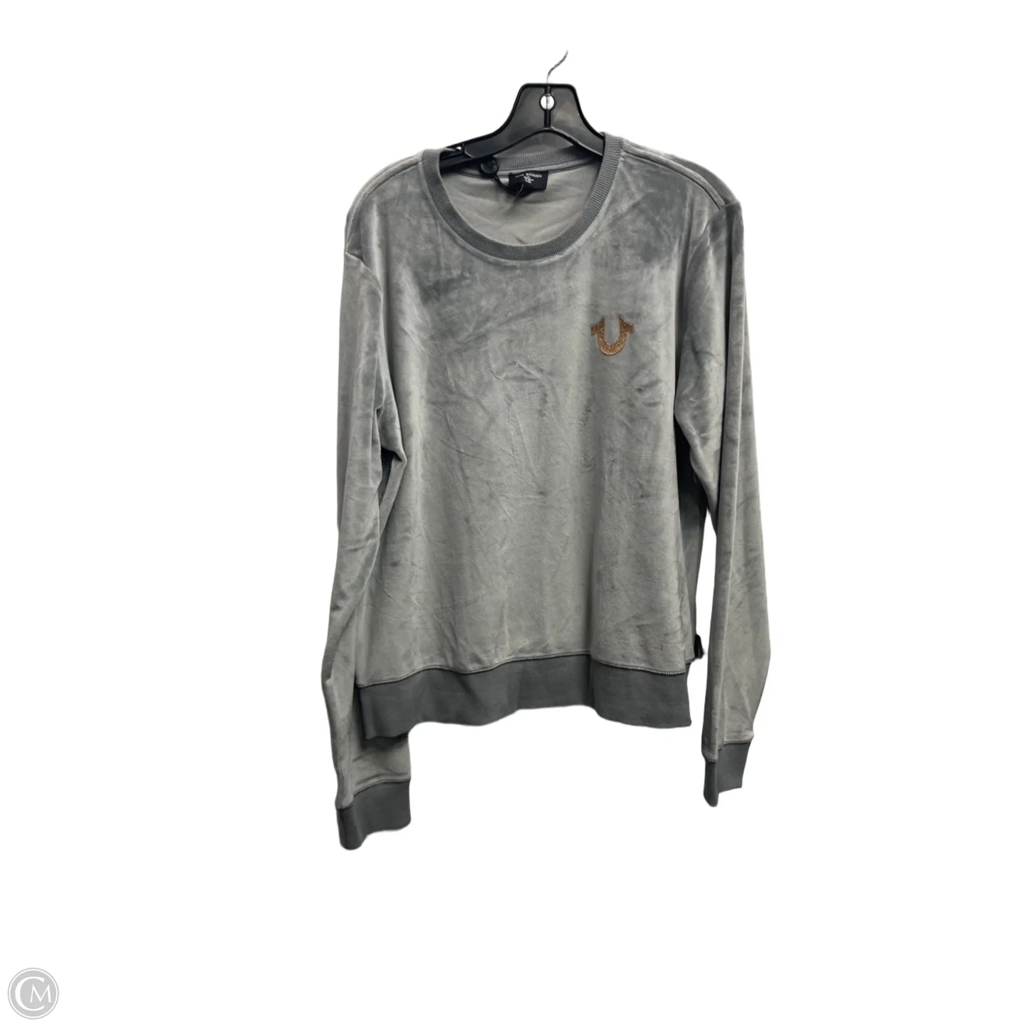 Top Long Sleeve By True Religion In Grey, Size: L