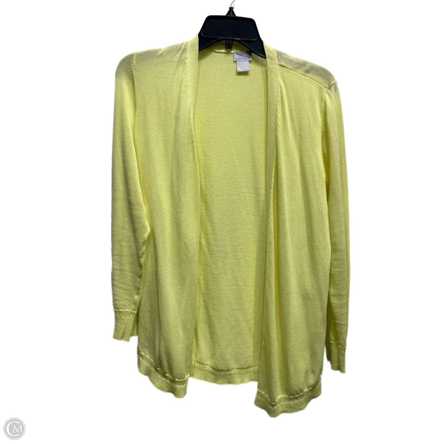 Sweater Cardigan By Chicos In Yellow, Size: S