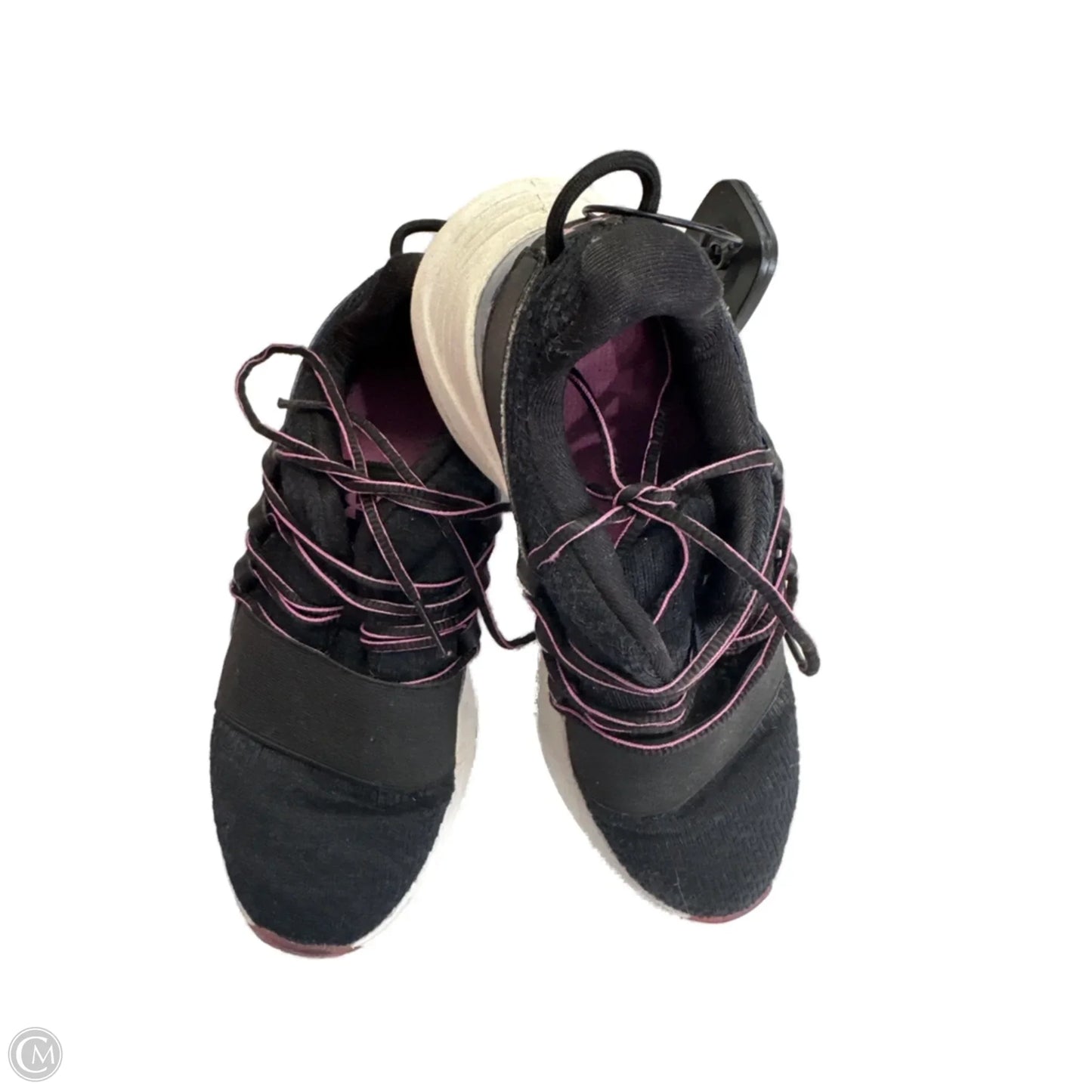 Shoes Athletic By Under Armour In Black & Pink, Size: 6.5