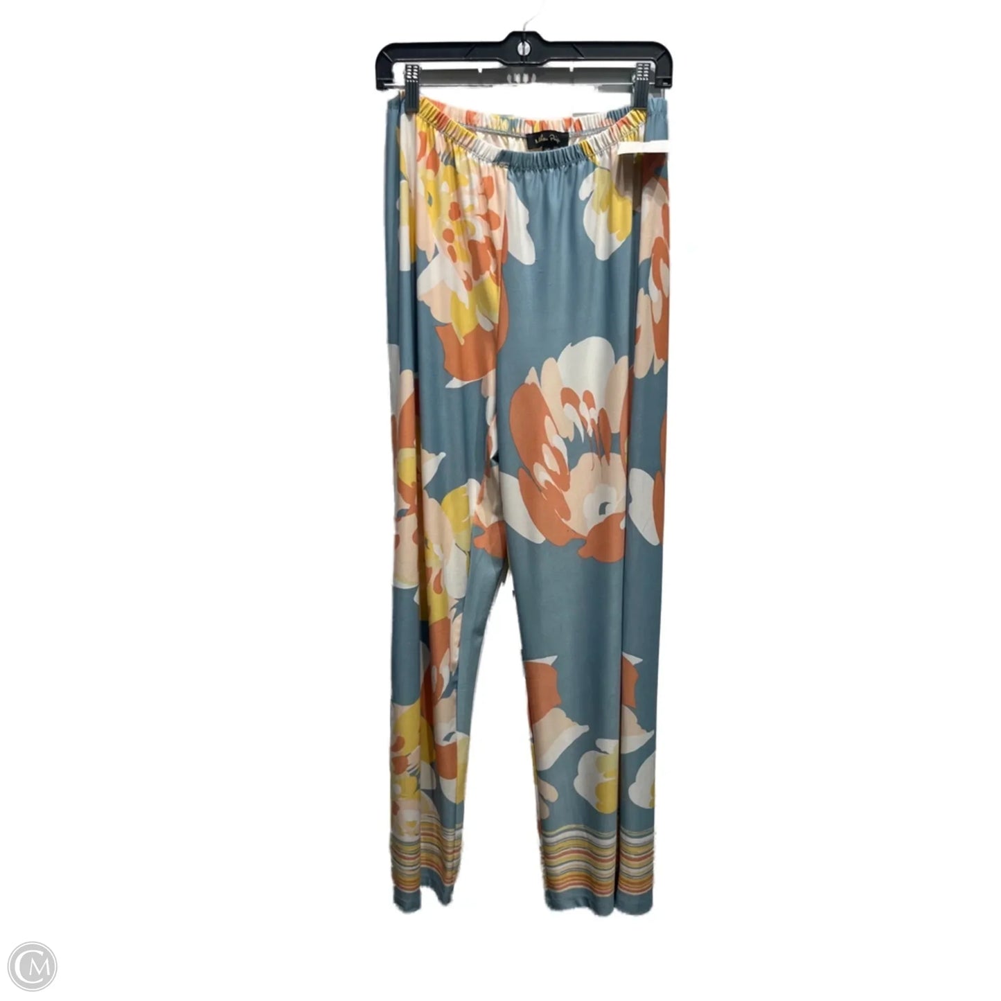 Pants Wide Leg By Melissa Paige In Blue & Orange, Size: L