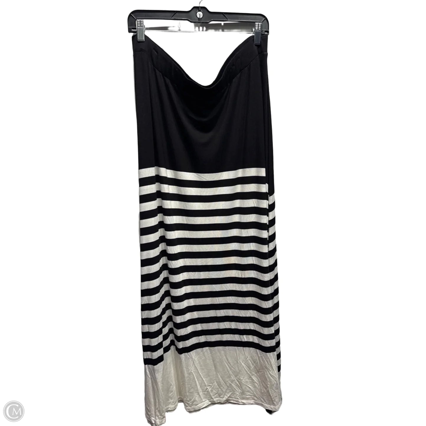 Skirt Maxi By Lane Bryant In Black & White, Size: 18