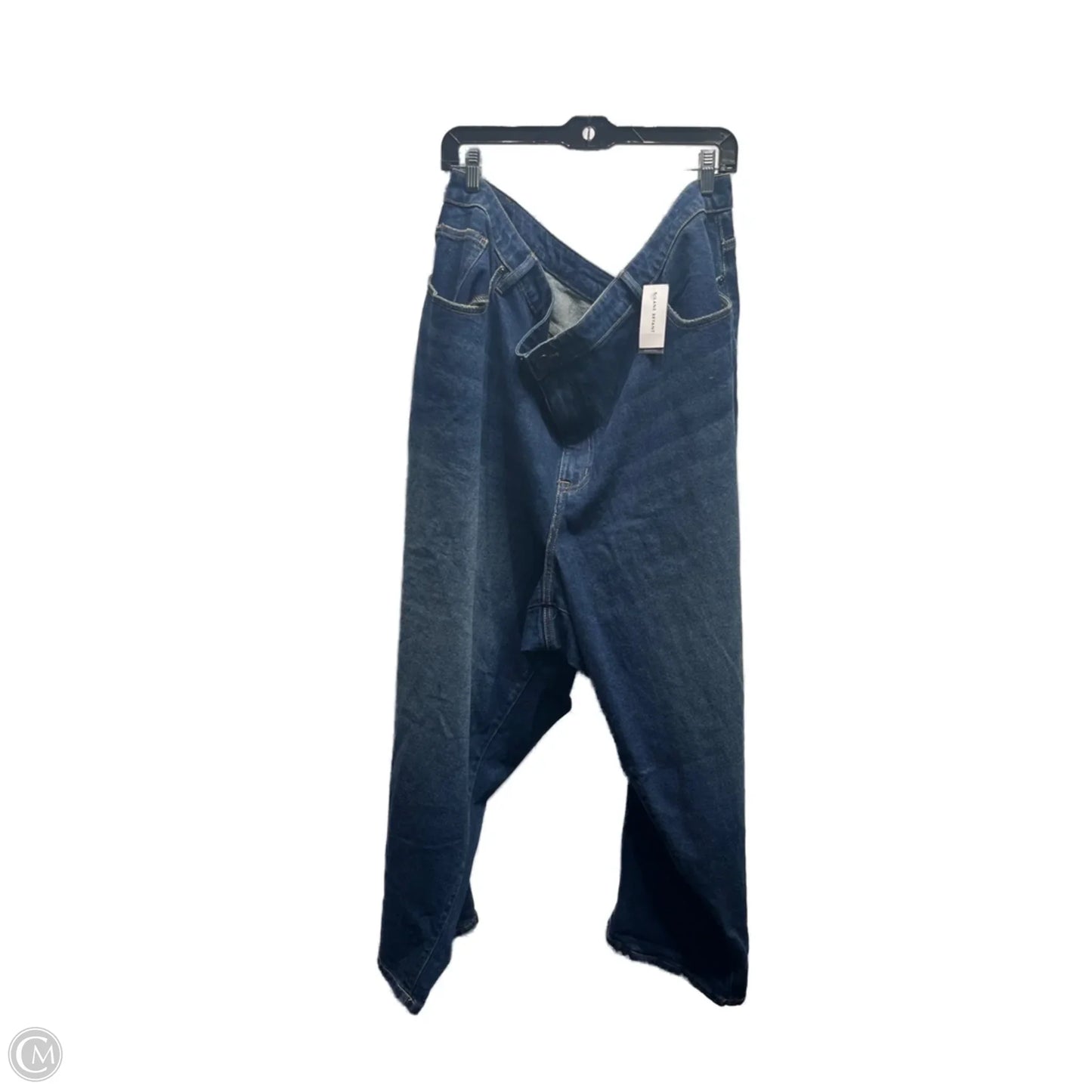 Jeans Cropped By Lane Bryant In Blue Denim, Size: 28