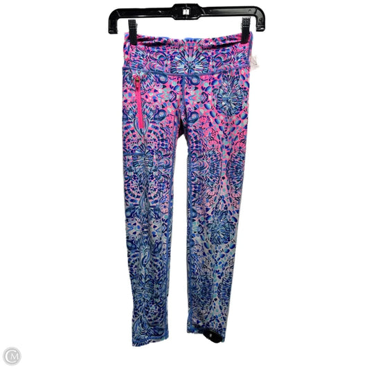 Pants Designer By Lilly Pulitzer In Blue & Pink, Size: Xxs