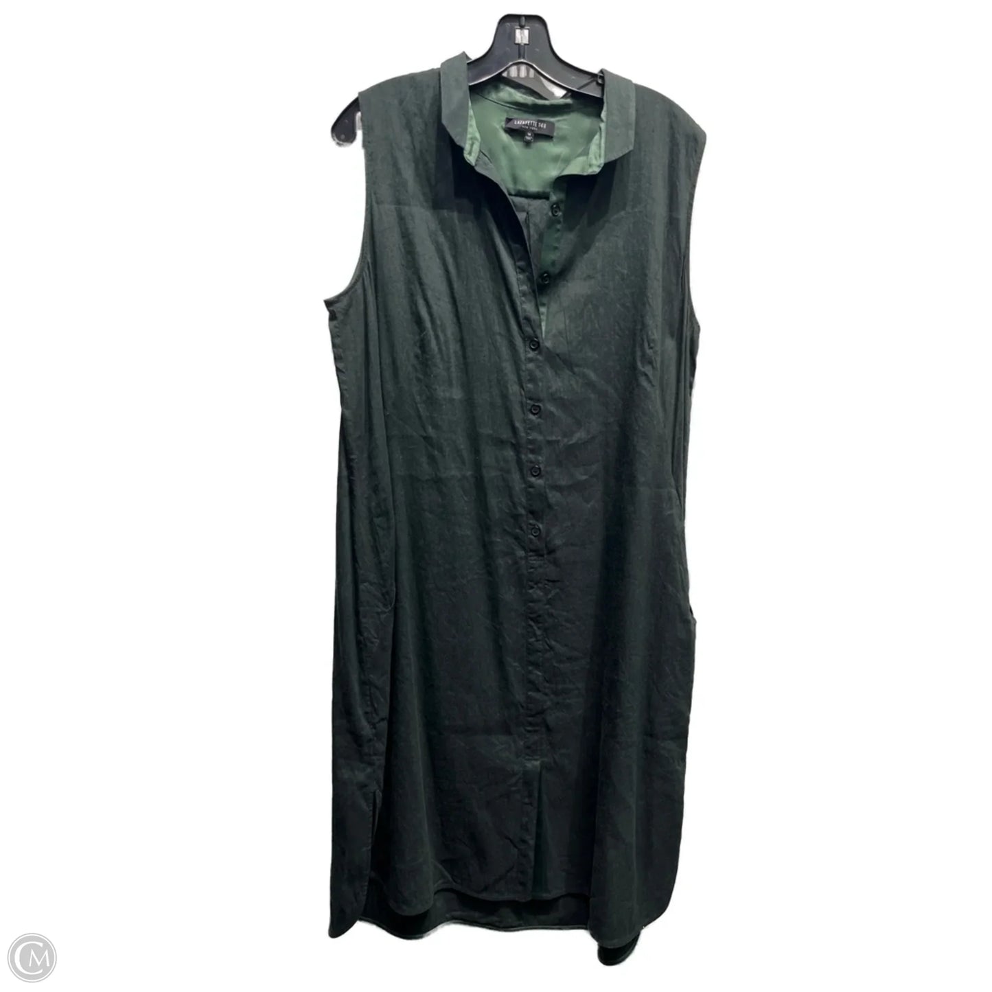 Dress Designer By Lafayette 148 In Green, Size: 14