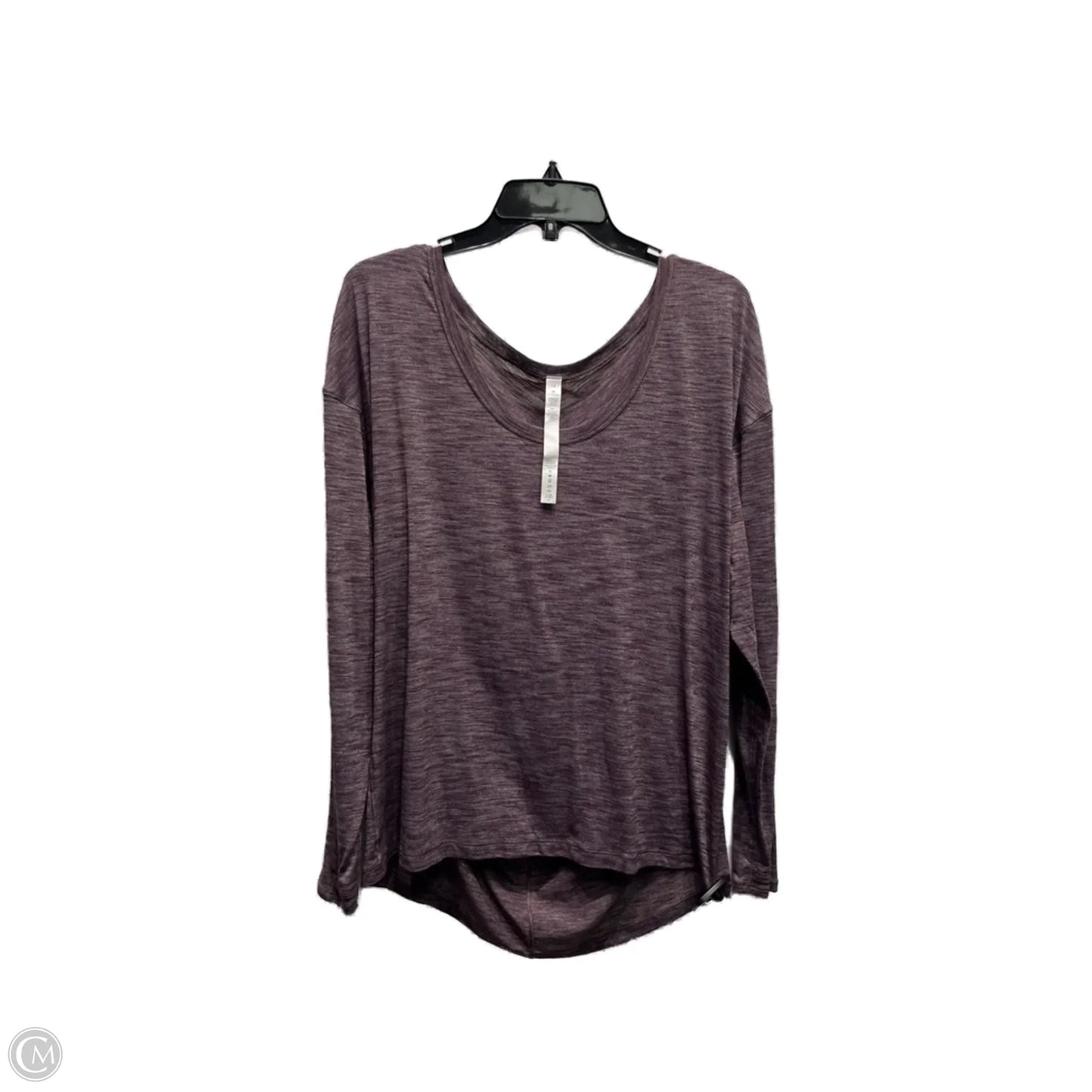 Athletic Top Long Sleeve Collar By Lululemon In Purple, Size: 12