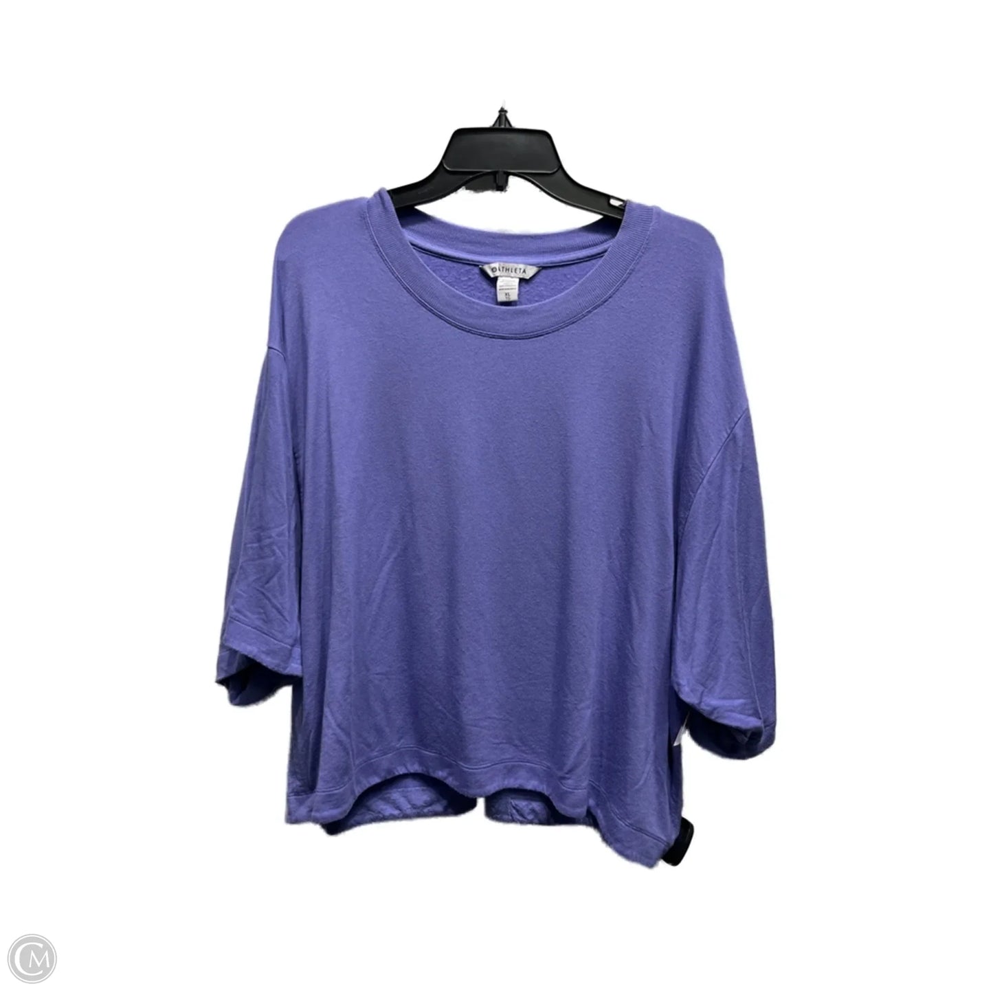 Athletic Top Short Sleeve By Athleta In Purple, Size: Xl