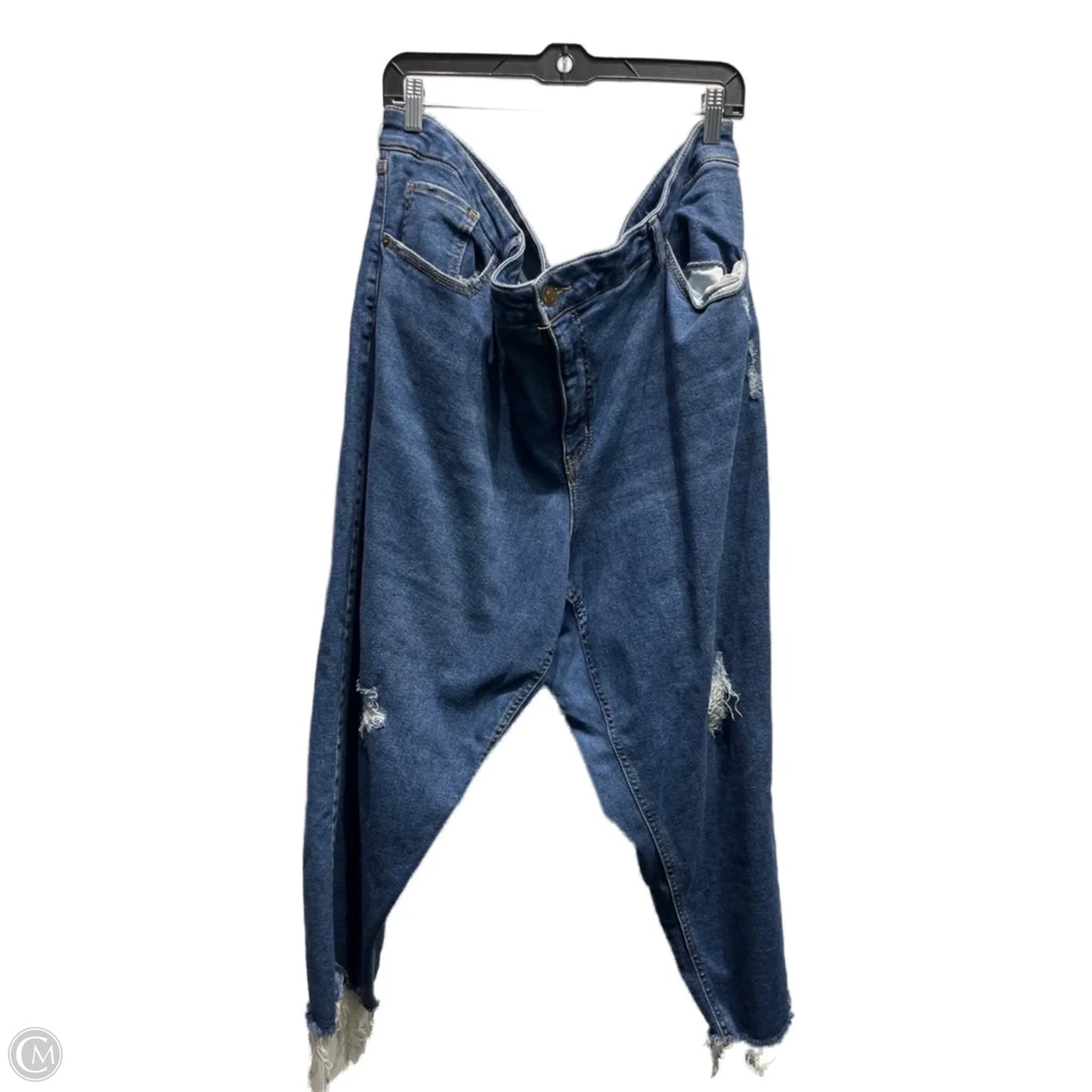 Jeans Cropped By Ava & Viv In Blue Denim, Size: 26