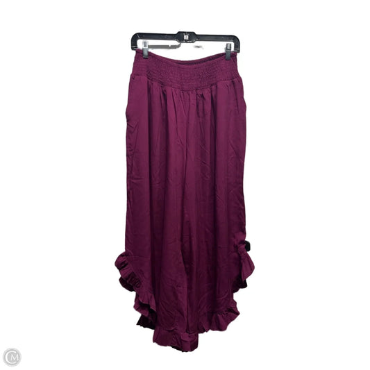Pants Wide Leg By Bloomchic In Maroon, Size: 18