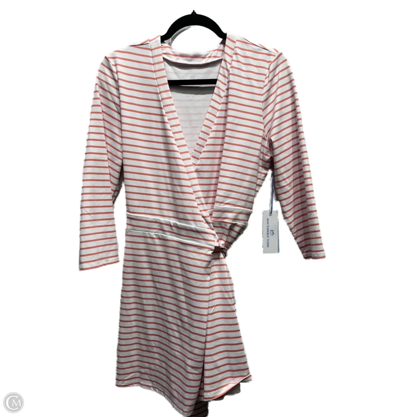 Romper By Southern Tide In Orange & White, Size: L