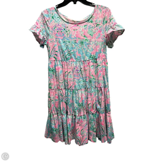 Dress Designer By Lilly Pulitzer In Green & Pink, Size: S