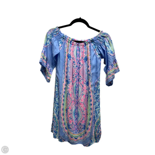 Dress Designer By Lilly Pulitzer In Blue & Pink, Size: Xxs