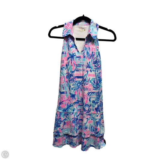 Dress Designer By Lilly Pulitzer In Blue & Pink, Size: Xs
