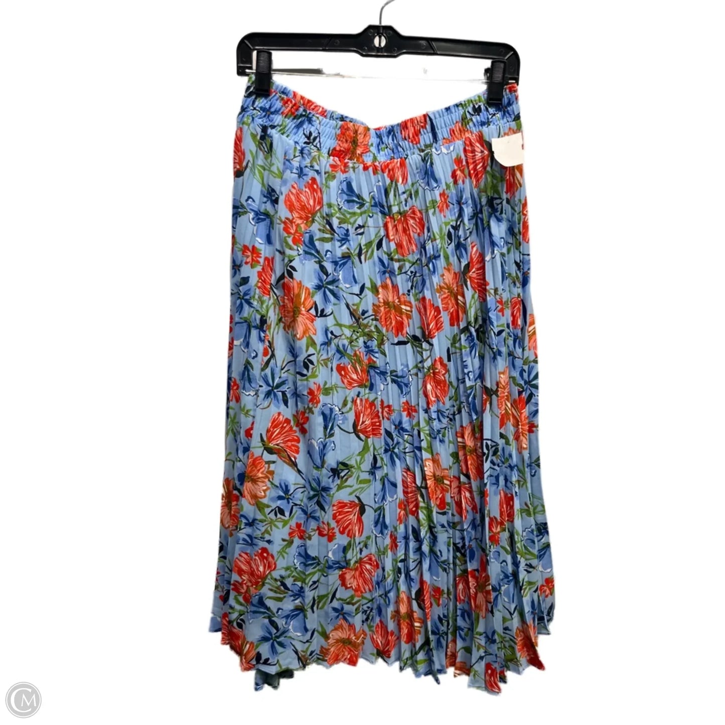 Skirt Midi By Tahari In Blue & Red, Size: M
