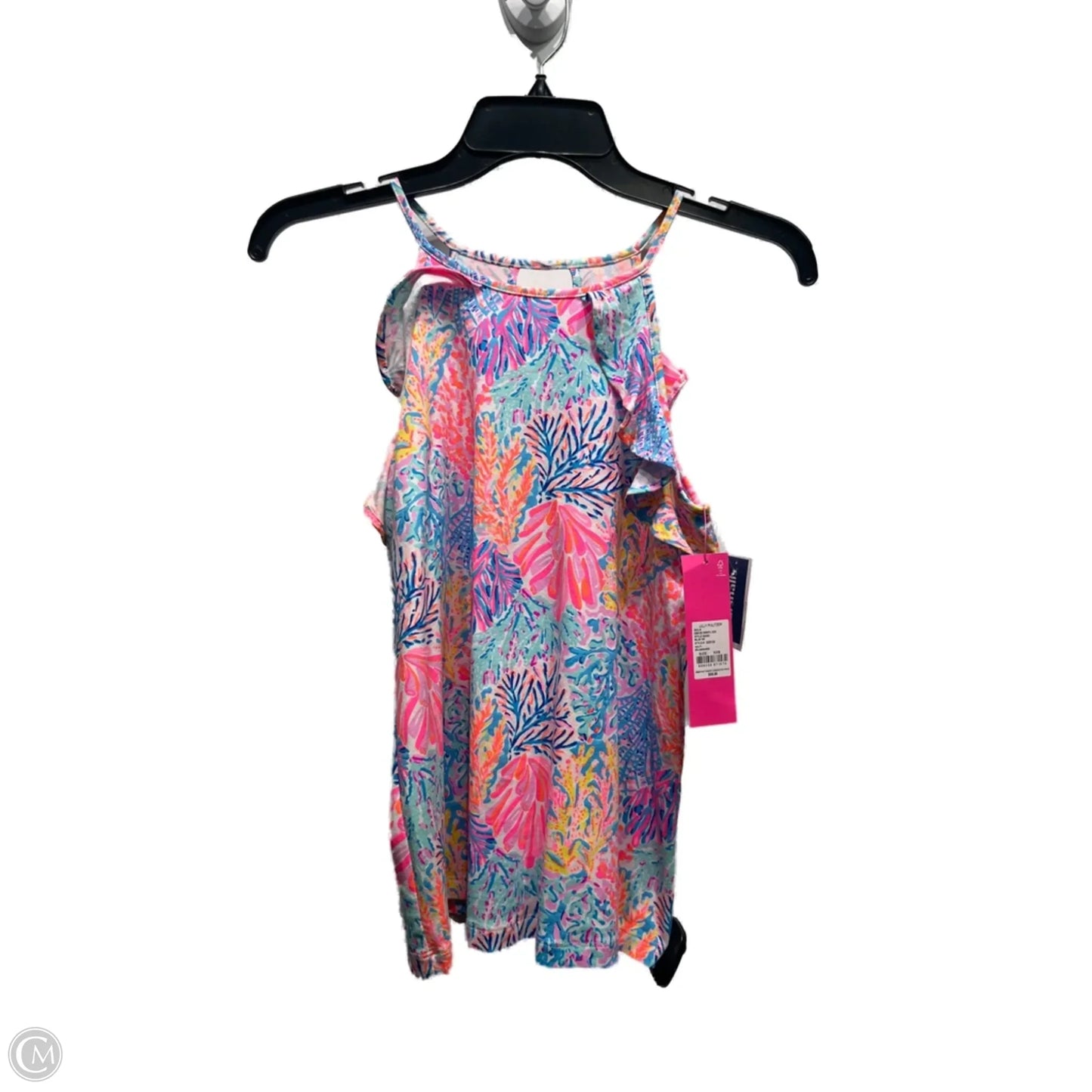 Top Sleeveless Designer By Lilly Pulitzer In Orange & Pink, Size: Xxs