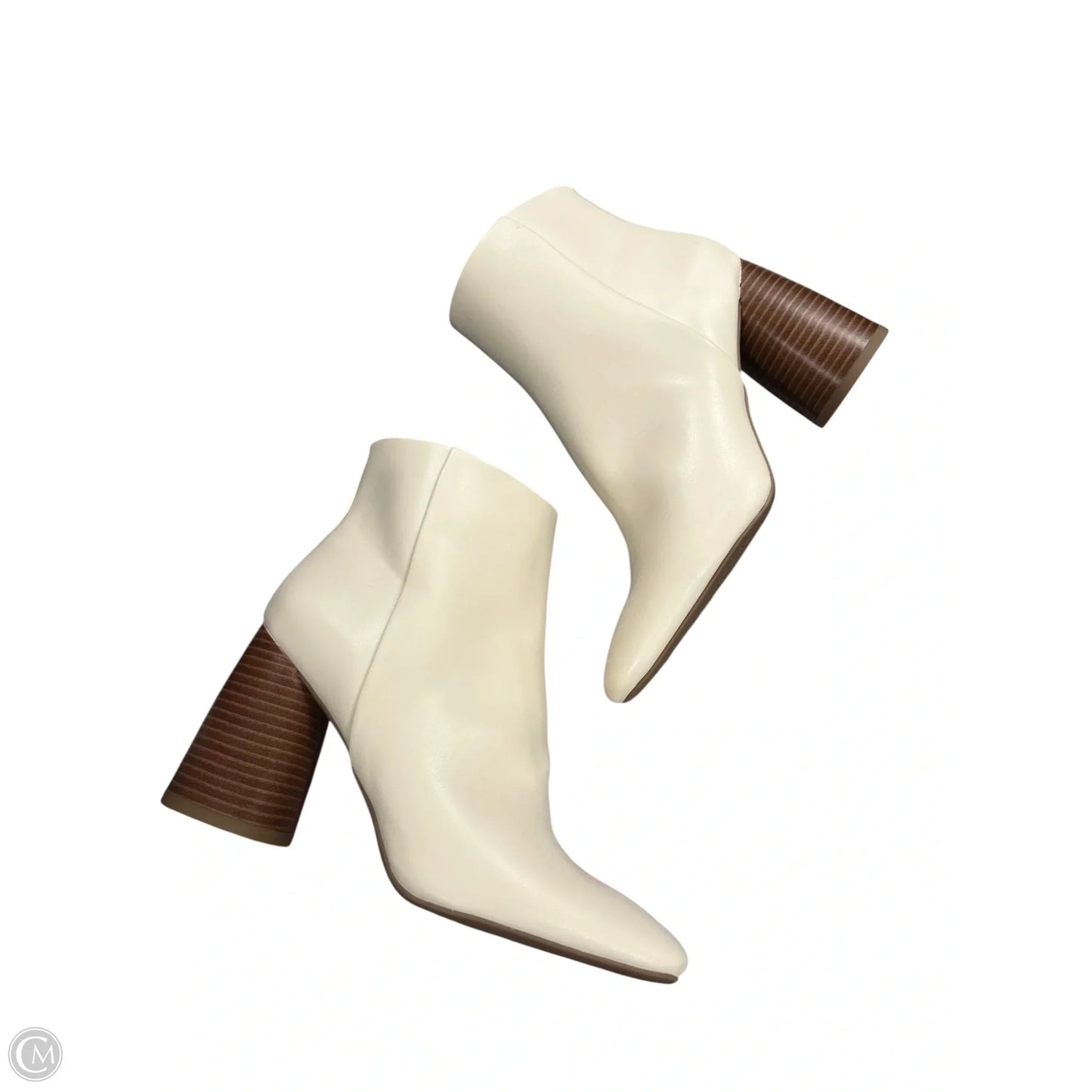 Boots Ankle Heels By Sam And Libby In Cream, Size: 9
