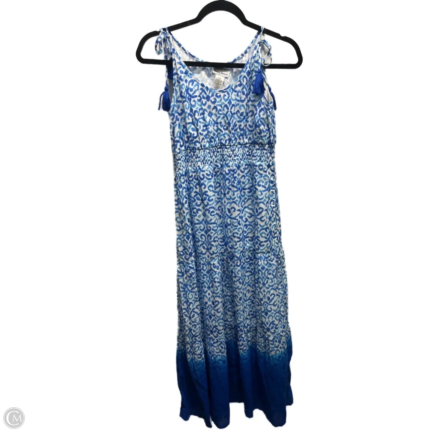 Dress Casual Maxi By Tommy Bahama In Blue & White, Size: Xs
