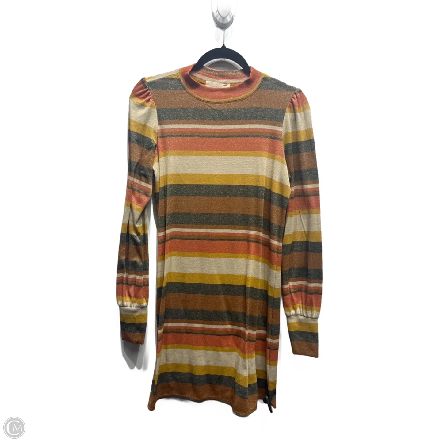 Dress Casual Short By Band Of Gypsies In Orange & Tan, Size: M