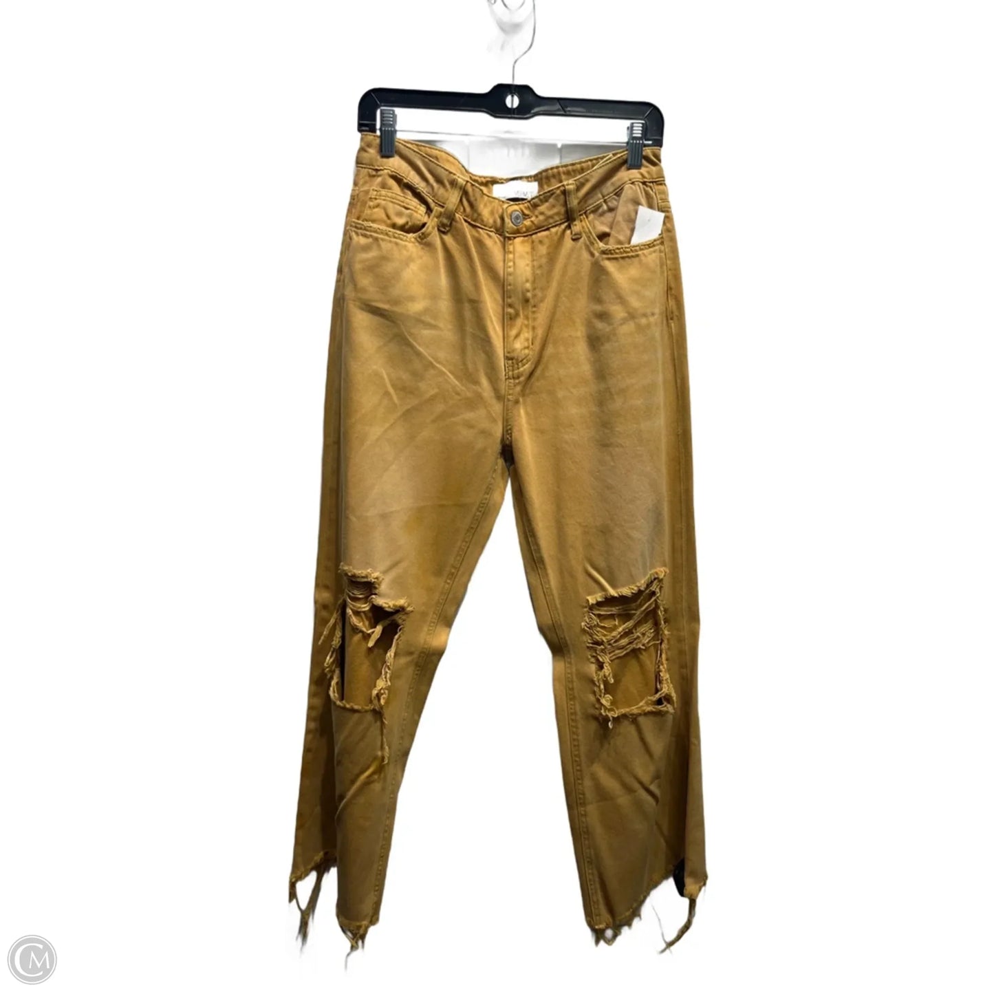 Jeans Straight By Vervet In Yellow, Size: 6