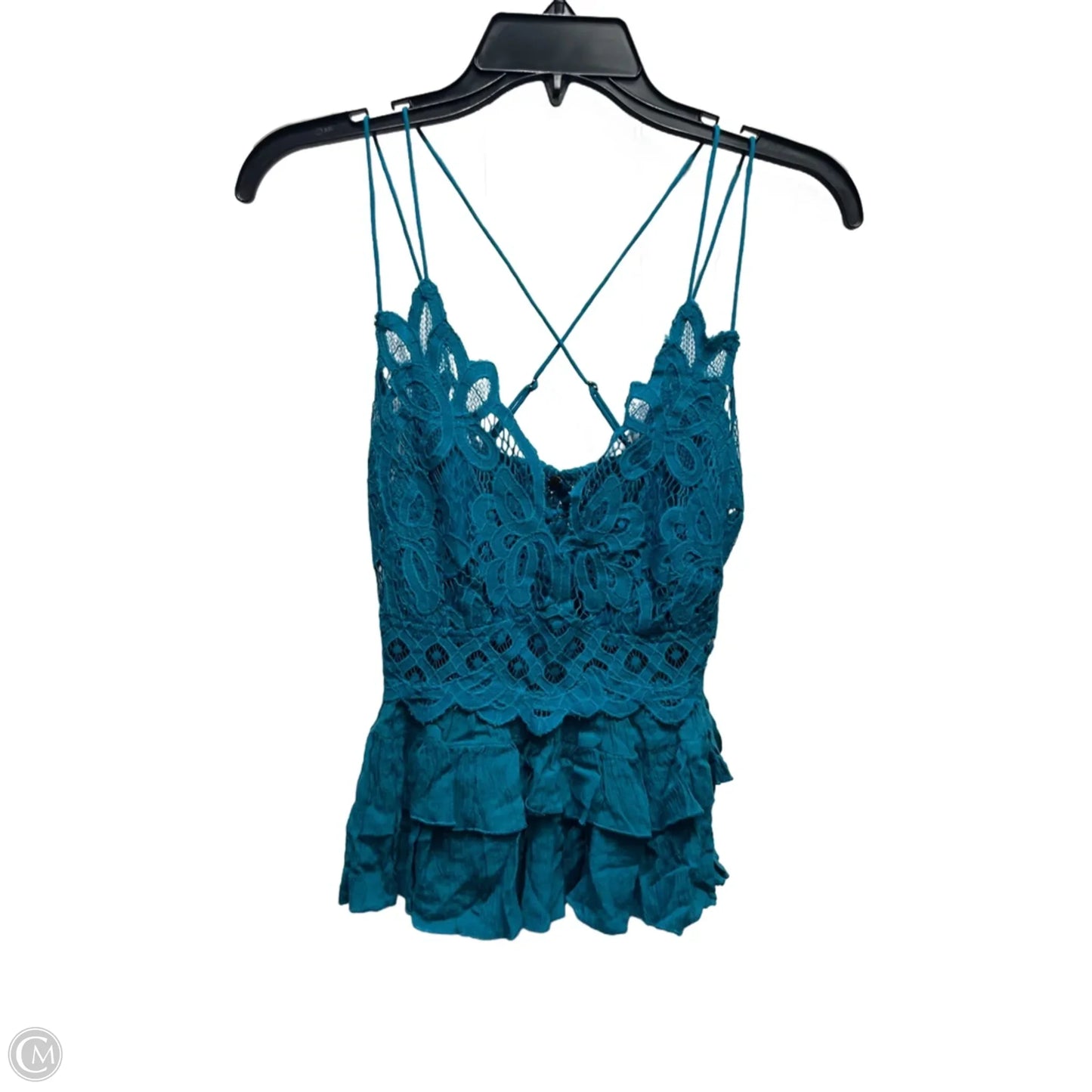 Top Sleeveless By Free People In Teal, Size: M