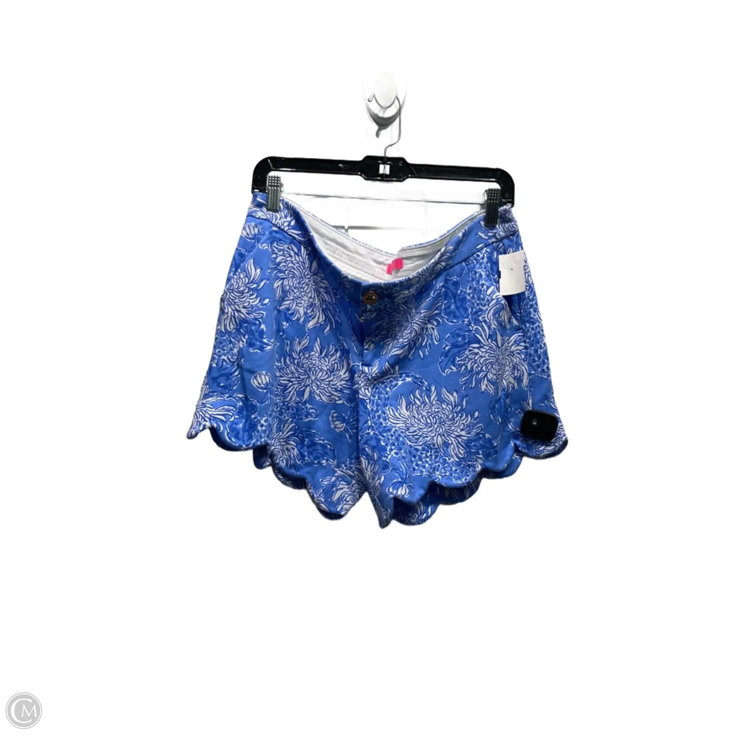Shorts Designer By Lilly Pulitzer In Blue & White, Size: 10