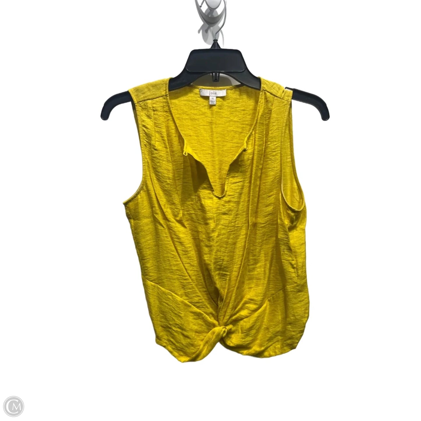 Top Sleeveless By Joie In Yellow, Size: Xs