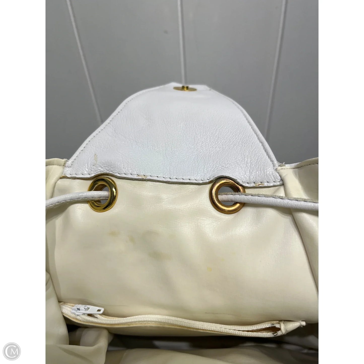 Backpack Leather By Clothes Mentor, Size: Medium