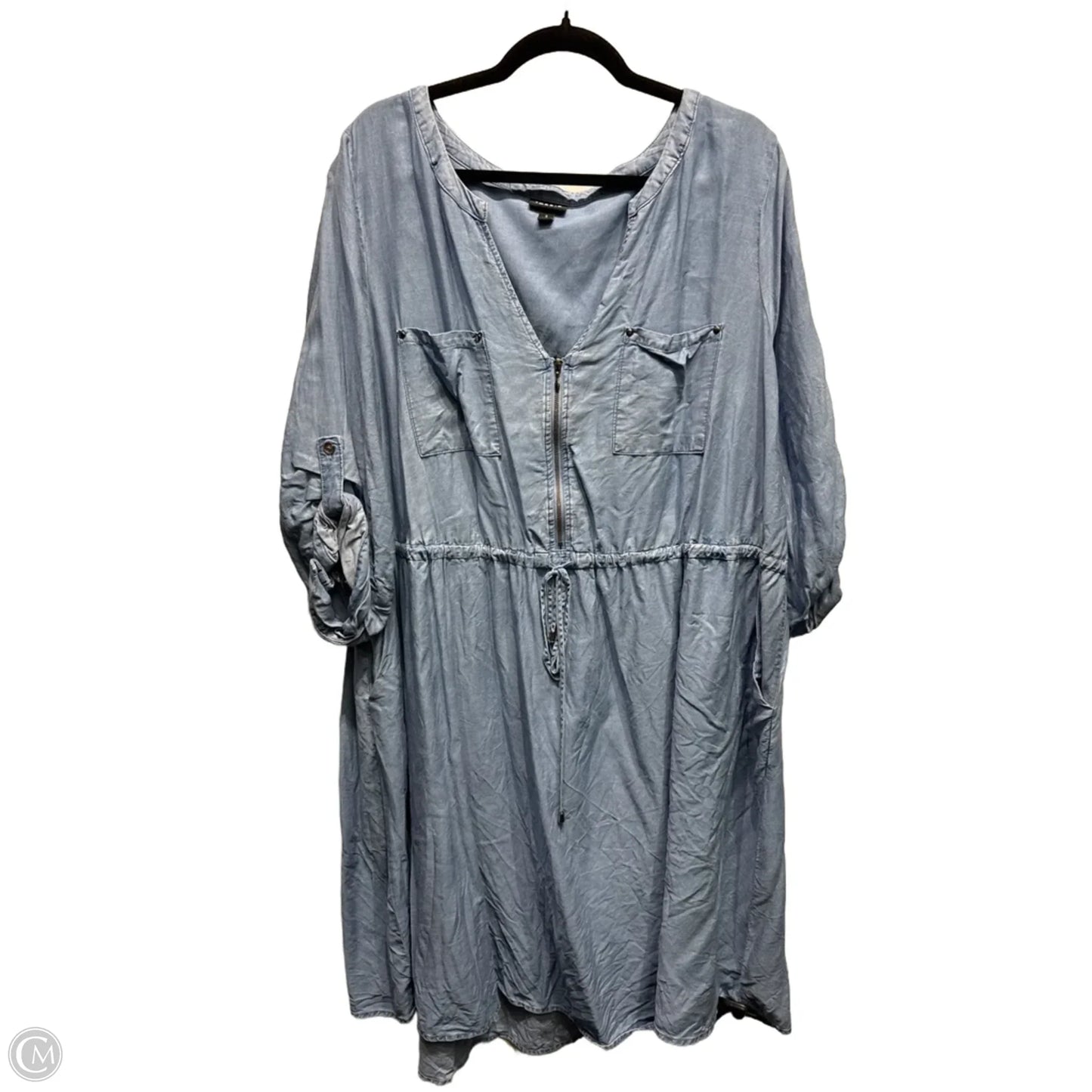 Dress Casual Short By Torrid In Blue Denim, Size: 3x